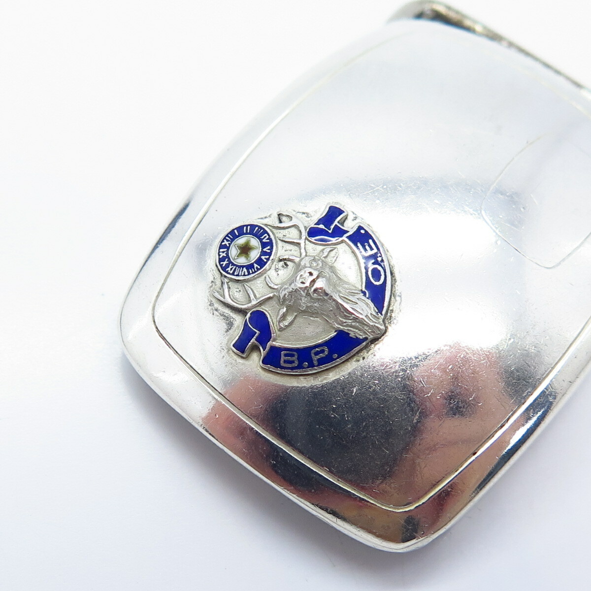 925 Sterling Silver Vintage Hickok Benevolent & Protective Order of Elks Buckle