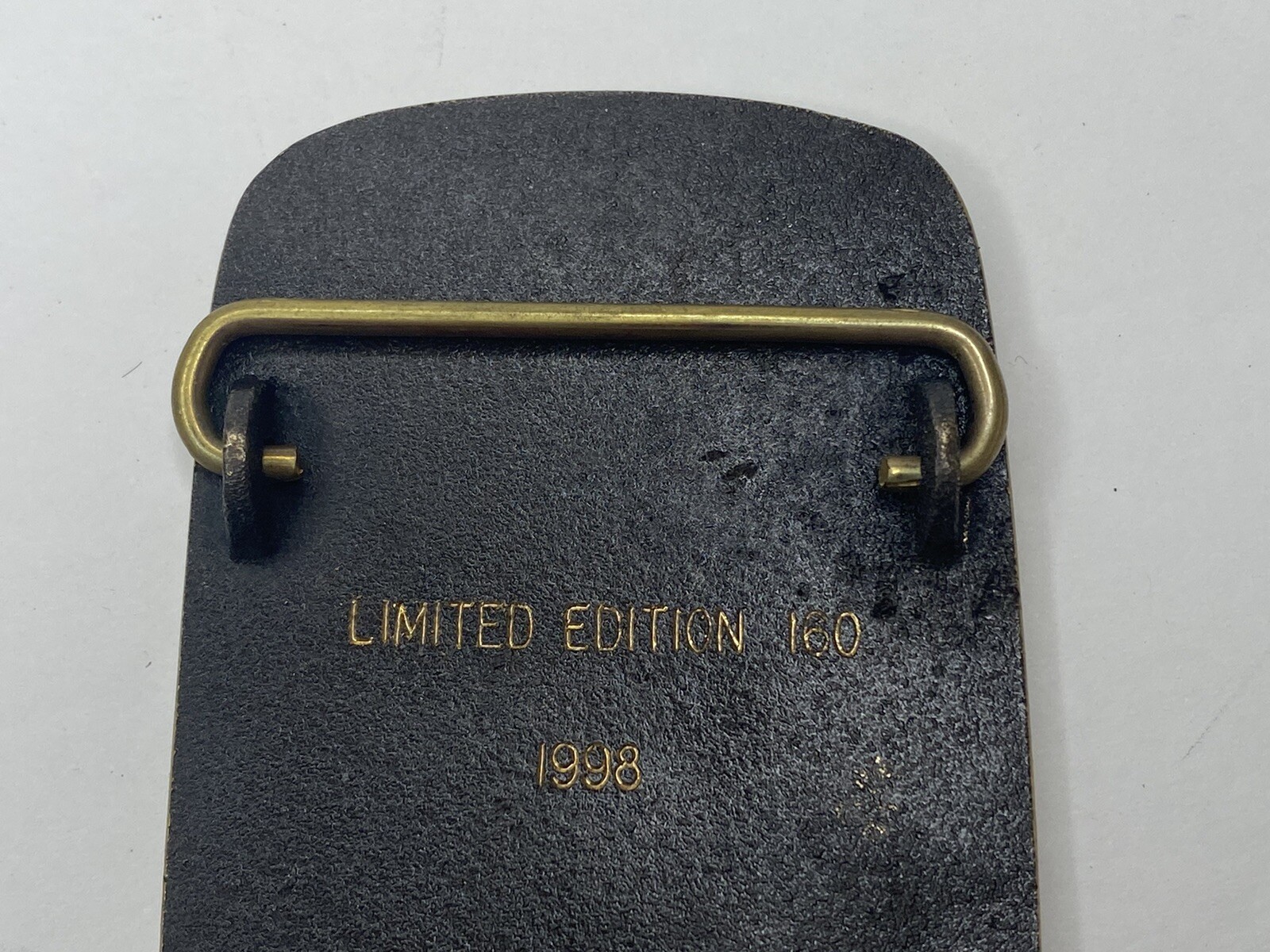 Vintage (MTA) Mine Technik America INC. Brass Belt Buckle. Limited Edition 1998