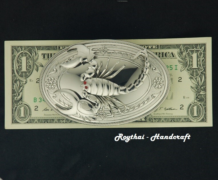 MADE BY ORDER MEN BELT BUCKLE HANDMADE STAINLESS STEEL SCORPION