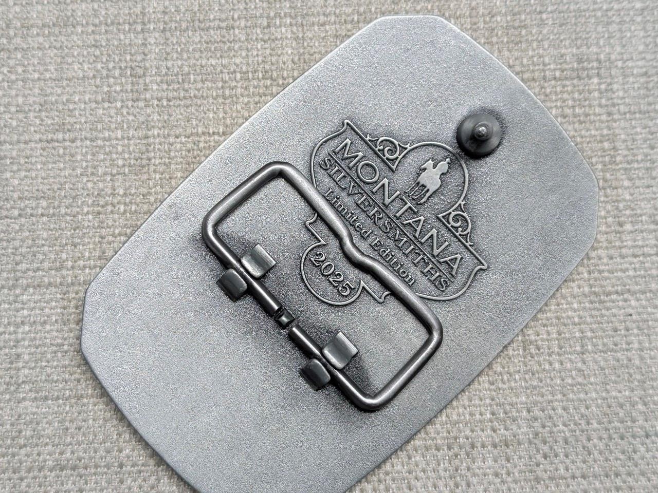 vintage MONTANA SILVERSMITHS belt buckle PENDLETON WHISKEY cowboy rodeo