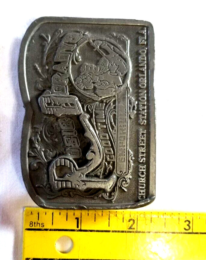 VTG Rosie O&rsquo;Grady&rsquo;s Good Irish Pub Orlando FL Souvenir Pewter Belt Buckle