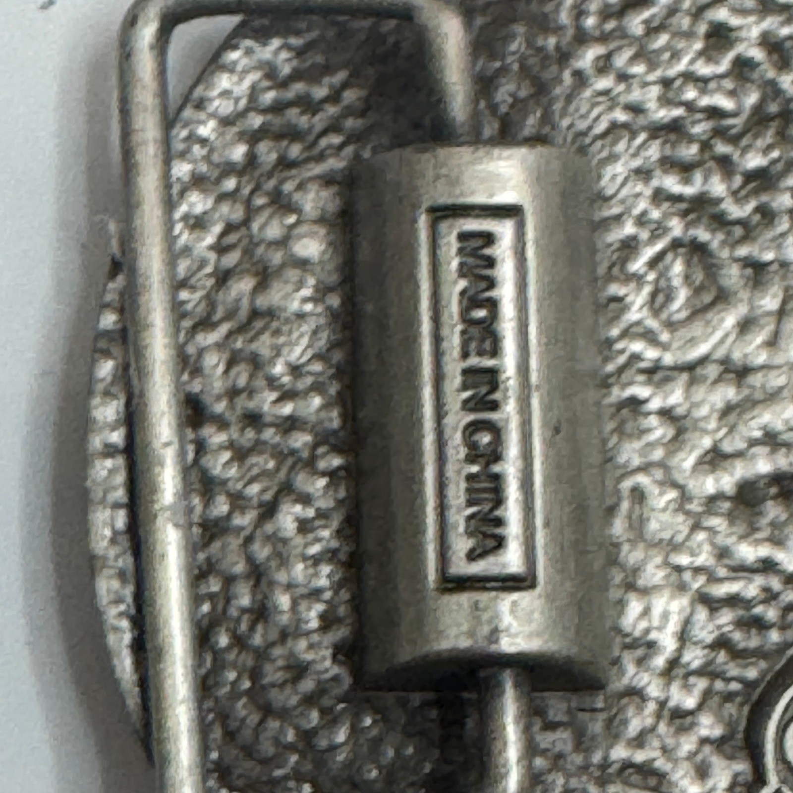 Siskiyou Carpenter Belt Buckle 1991 Pewter Hammer Saw Tape Measure Tool Design