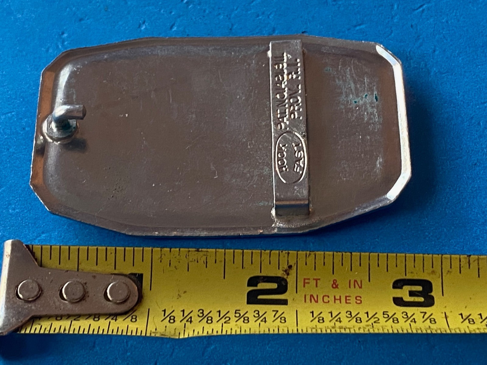 Vintage 40&rsquo;s Hook Fast chauffeur Safe Driver Belt Buckle Award Limousine Packard