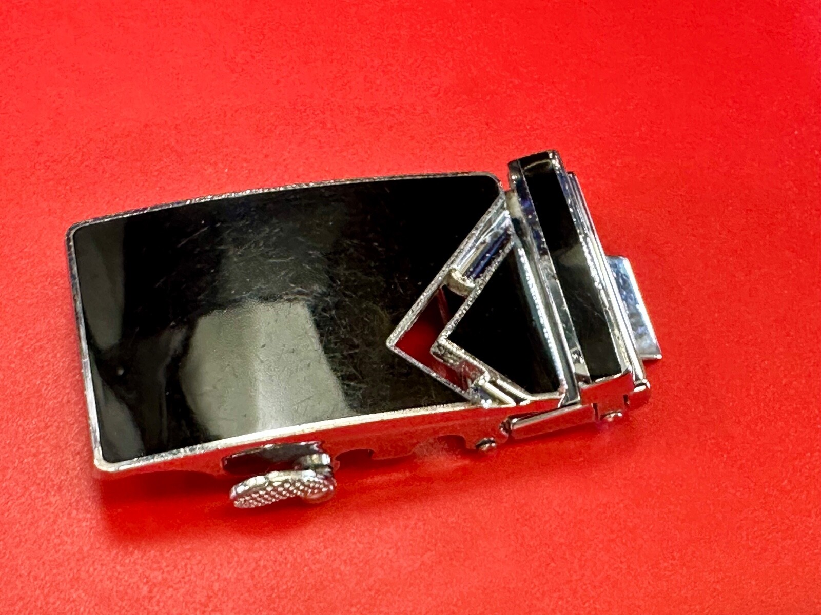 Retro Black Slide Ratchet Belt Replacement Belt Buckle