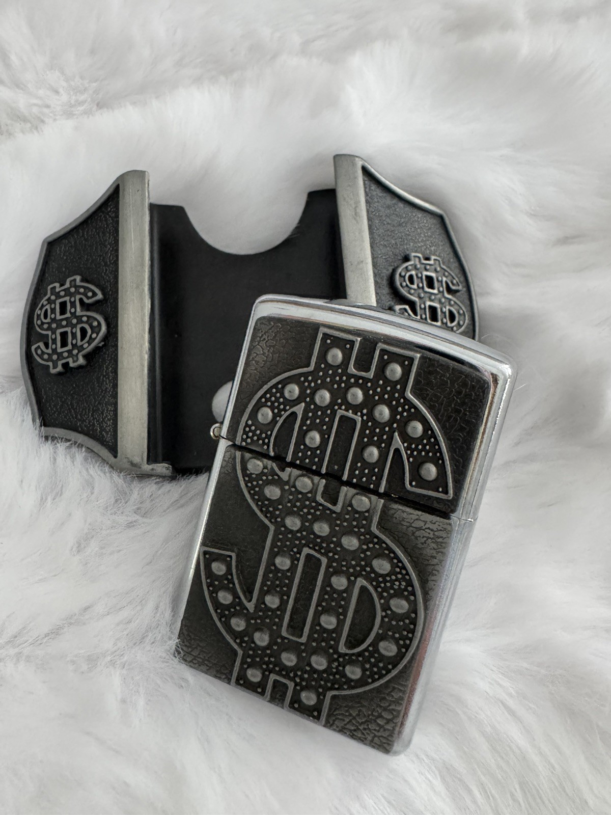New Men’s Money Sign Lighter Buckle Belt Buckle New