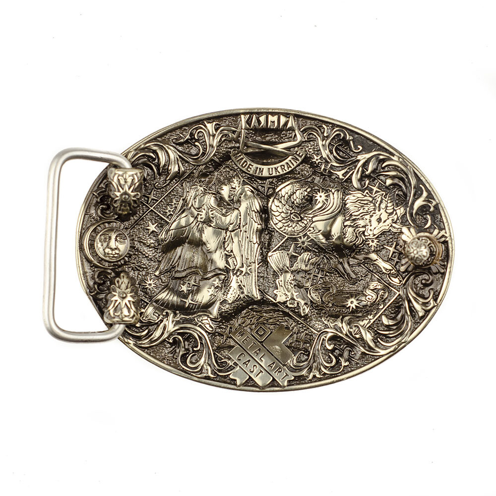 Libra german silver belt buckle, Horoscope Astrological Zodiac Sign