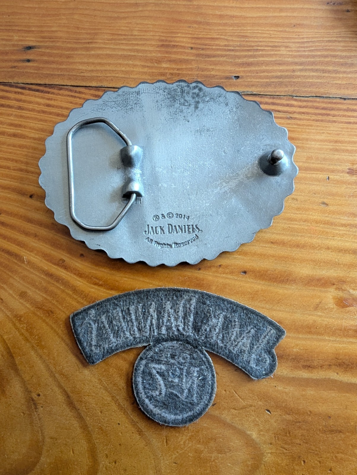 Jack Daniels Oval Bike Chain Belt Buckle Mens