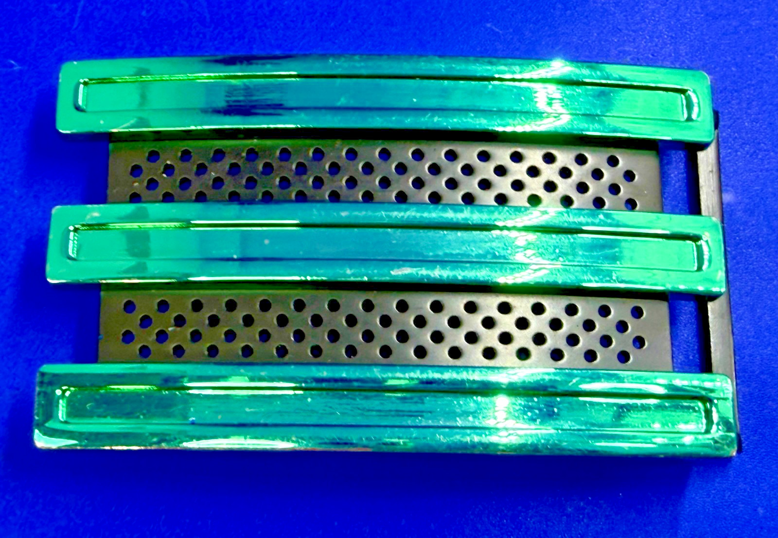 Adidas Golf 3 Stripe Black Green Color Trophy Award Style Sports Belt Buckle