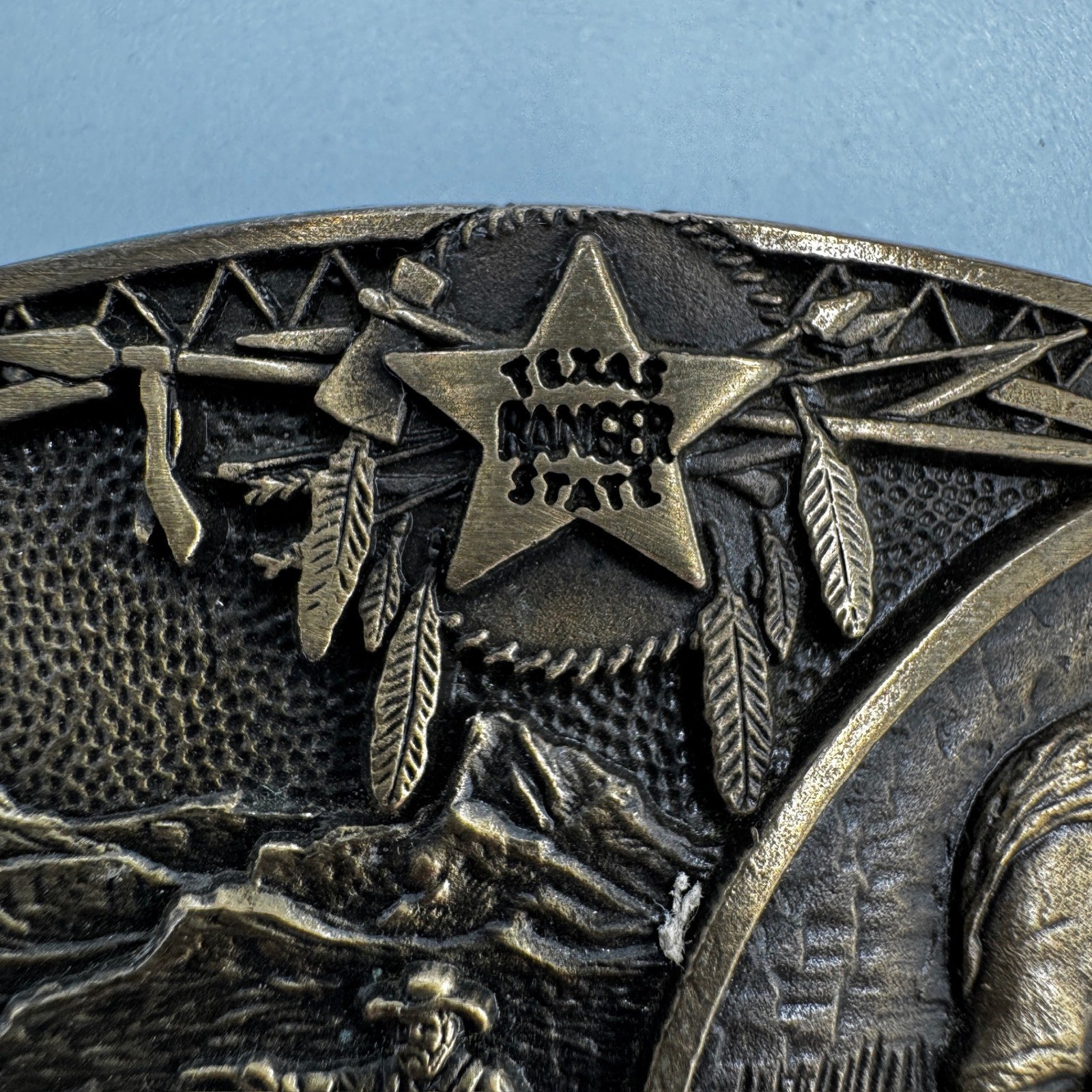 The Texas Ranger Collection John Coffee Hays Solid Brass Belt Buckle Ltd Ed 493