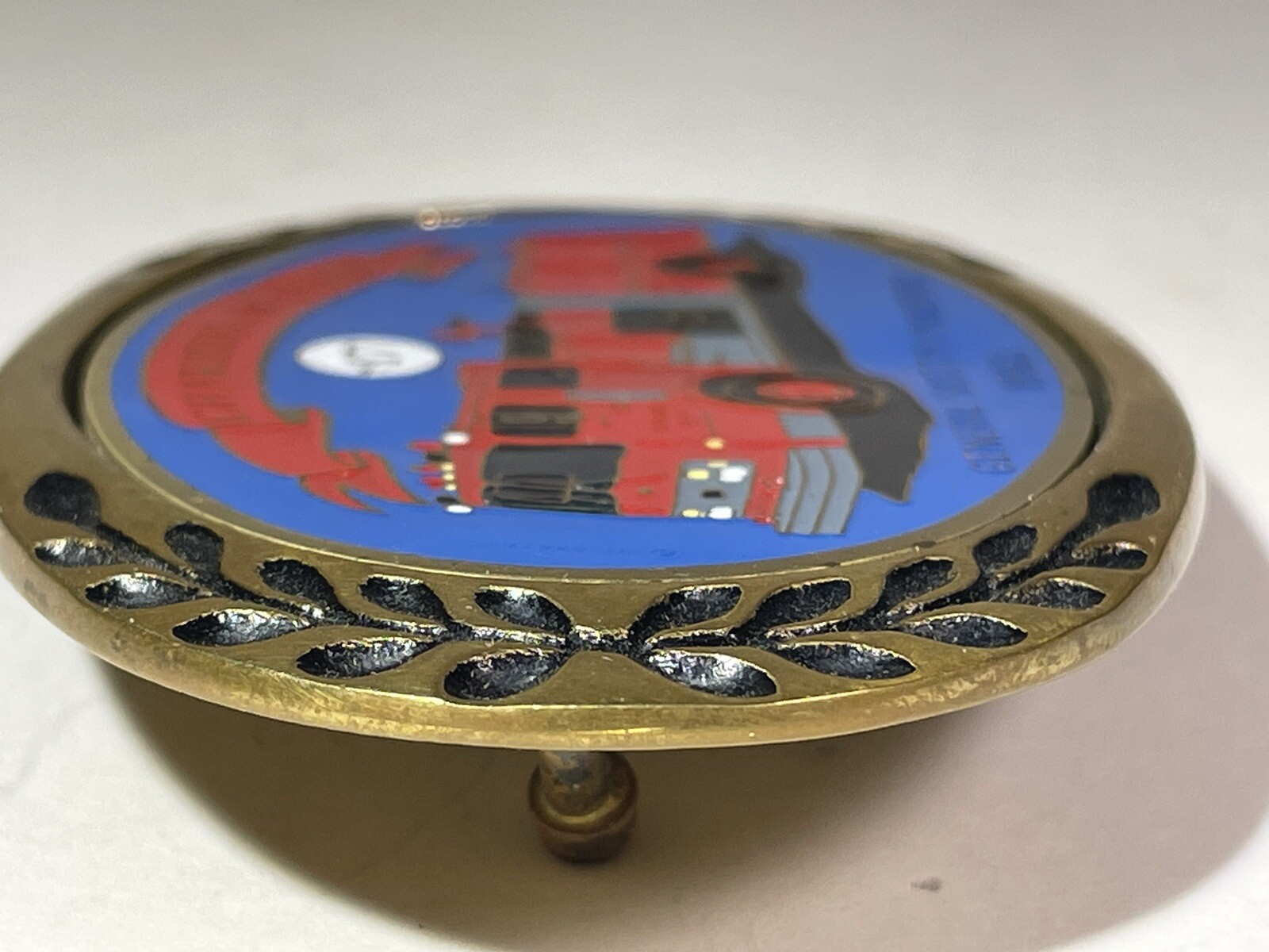 VTG Heritage Chariots of Fire 1983 General Safety Pumper No 17 Brass Belt Buckle