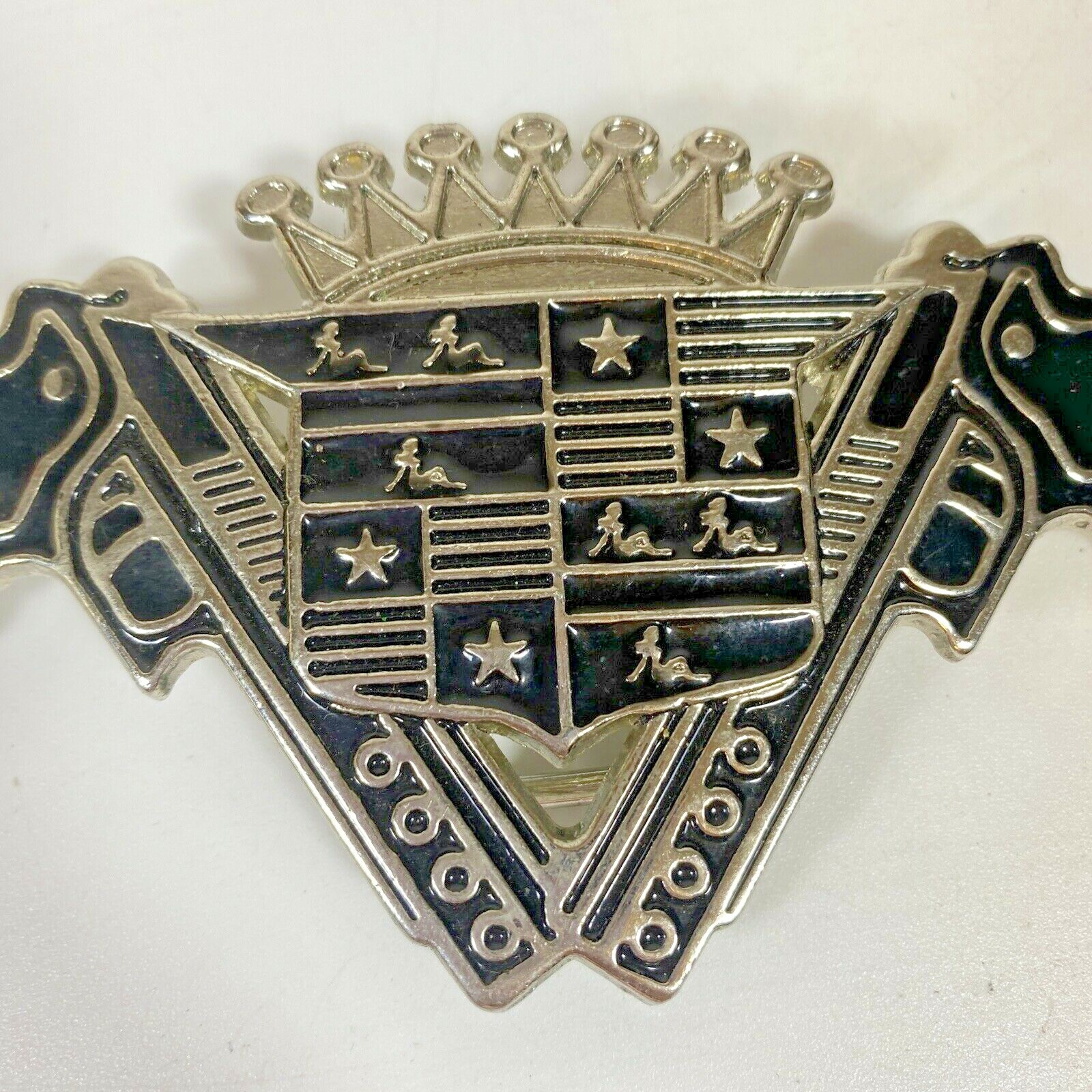 Double Pistol Crown Cadillac Mud Flap Trucker Bottle Opener Belt Buckle