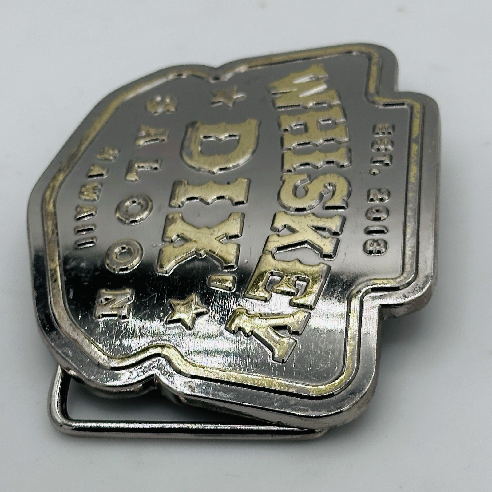 Whiskey Dix&rsquo; Saloon Hawaii Belt Buckle EST. 2013 Official Venue Merchandise