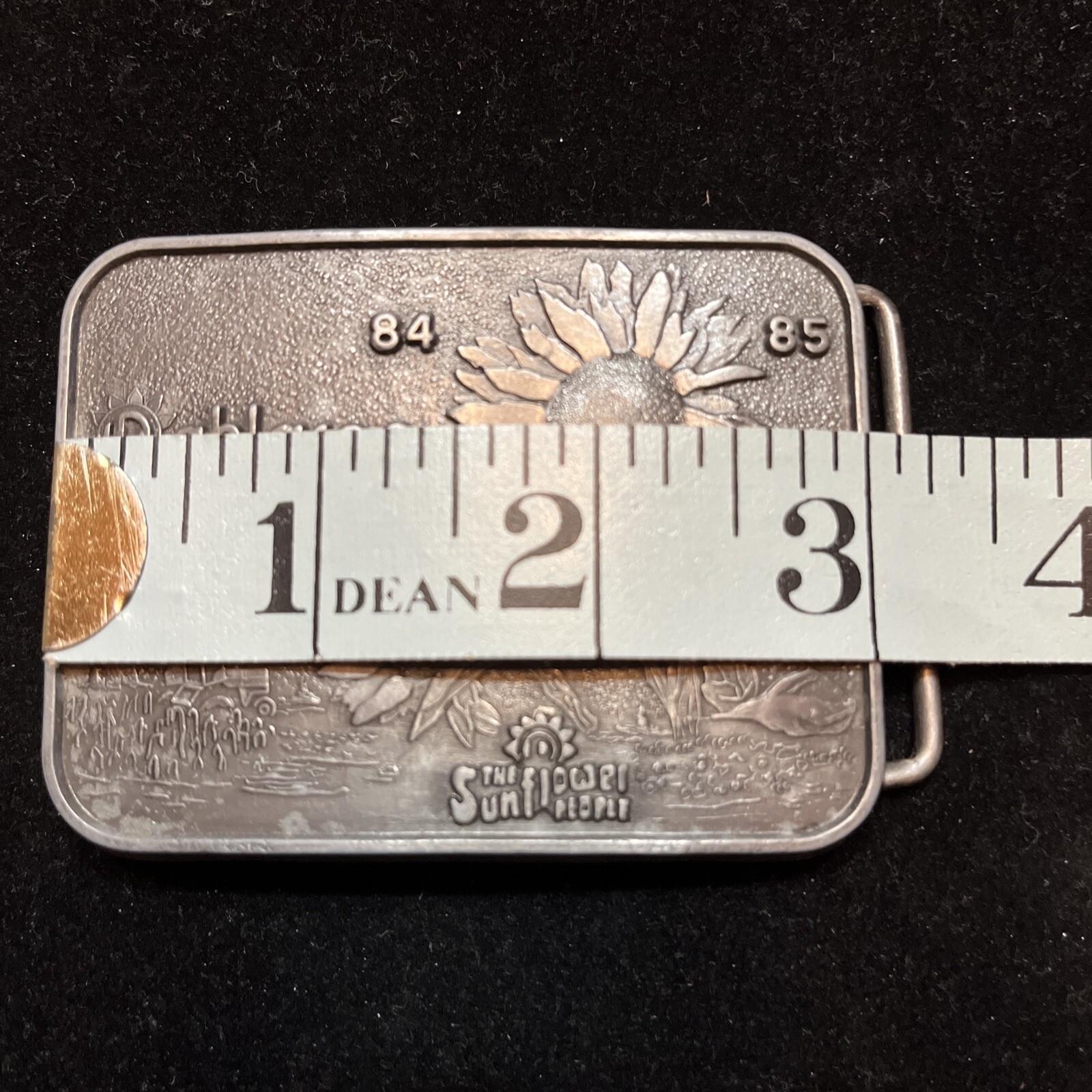 Dahlgren &rsquo;84-&rsquo;85, The Sunflower People Belt Buckle Logo Advertisement