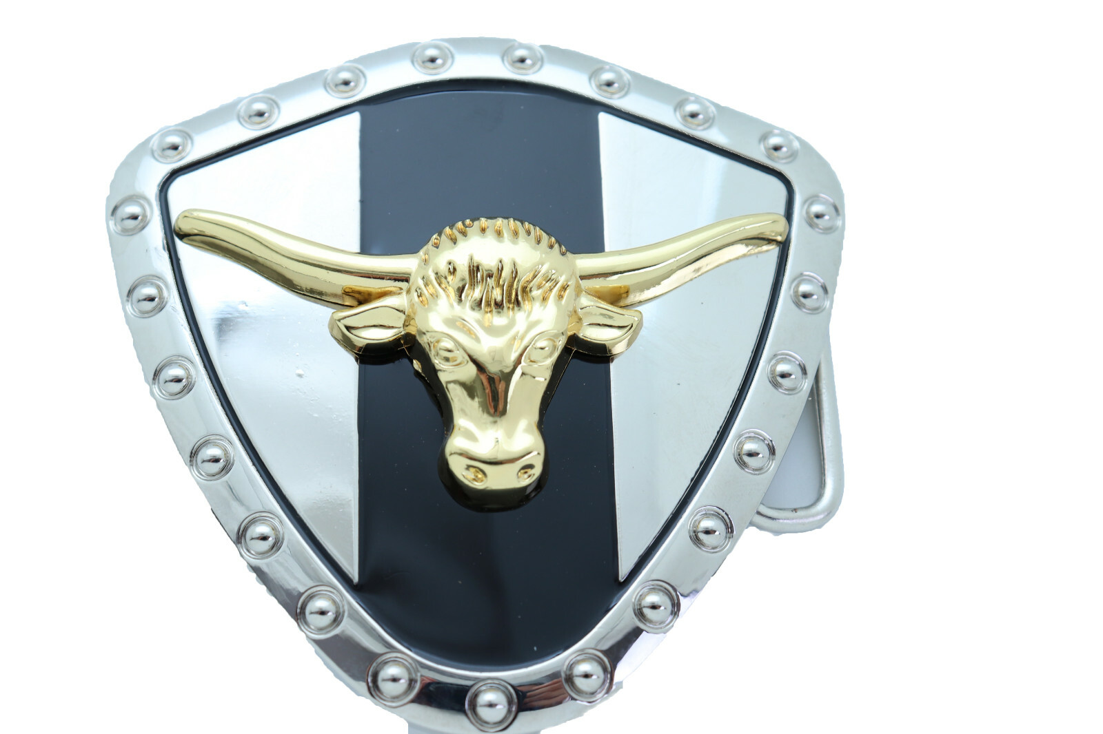 Men Women Silver Metal Western Belt Buckle Texas Lone Horn Cow Bling Gold Bull