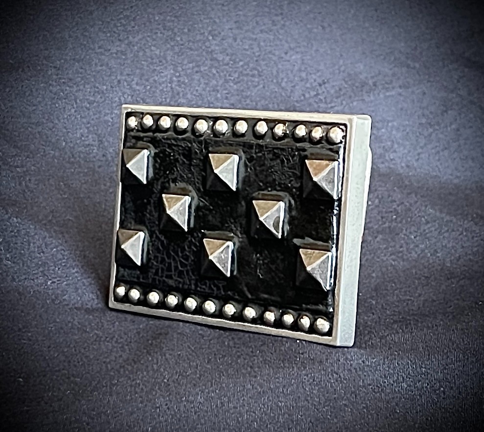 “Visitors Over Cairo” Industrial Studded Belt Buckle – Darren McNeese Archive