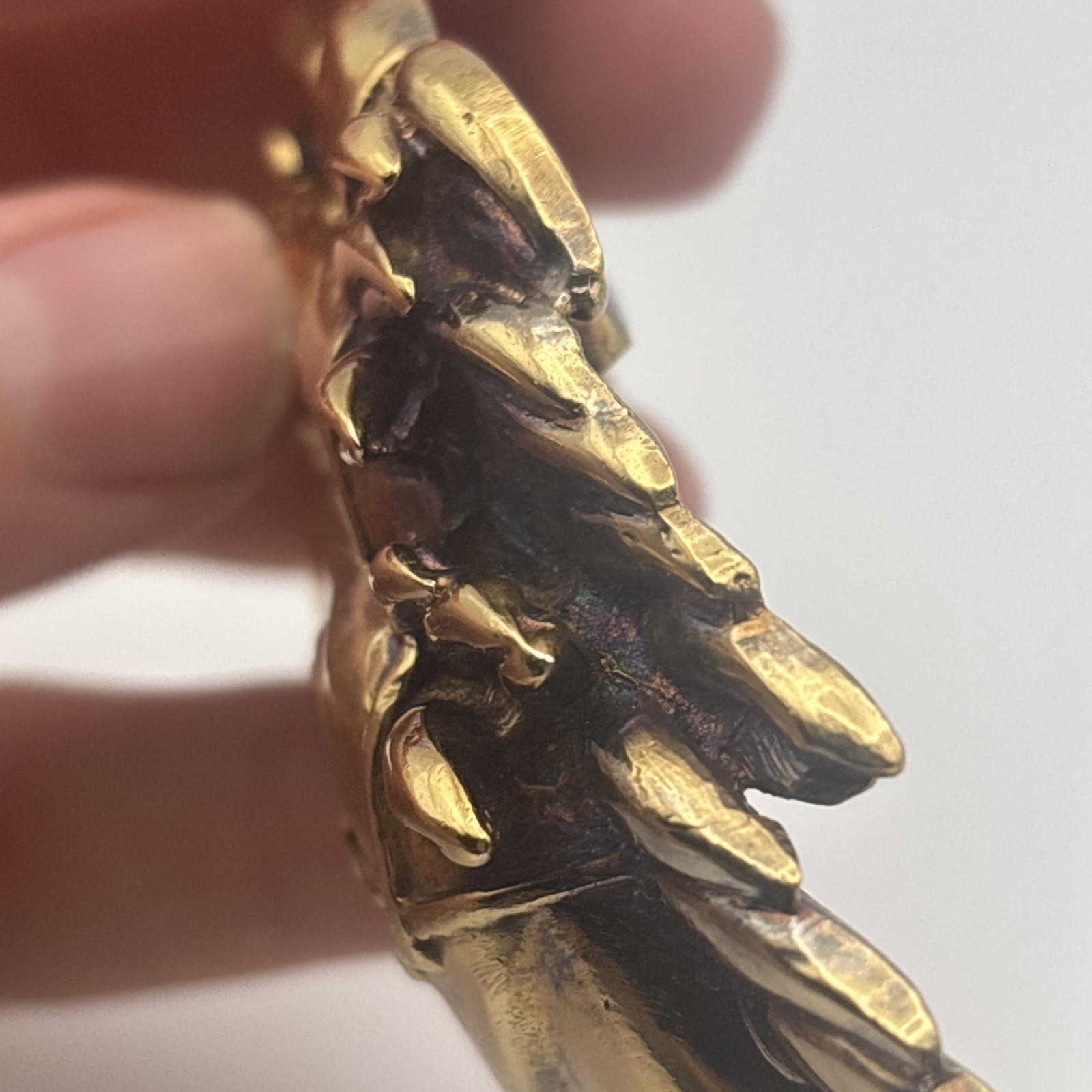 Barry Kieselstein-Cord Gold plated Sterling Silver Stallion Horse Head Buckle