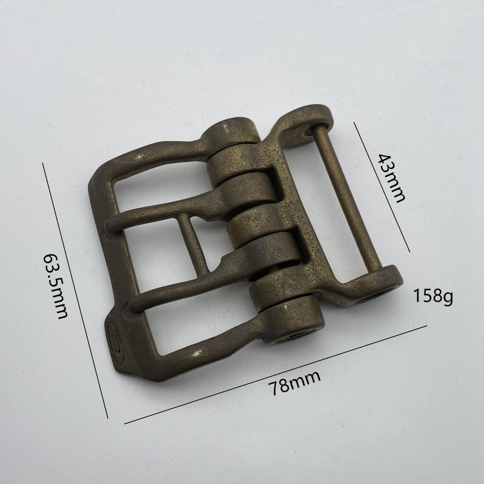 43mm Antique Brass Buckle Heavy Duty Belt Buckle