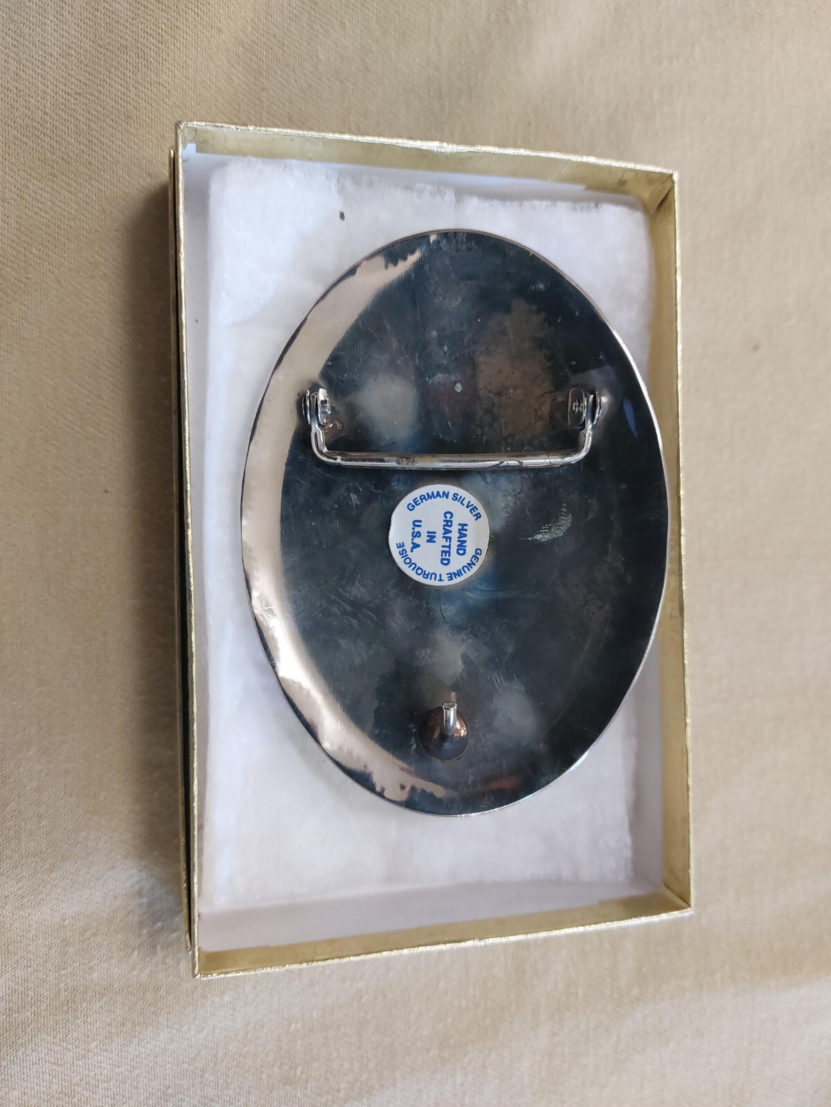 Belt Buckle Silver custom handmade buffalo turqoise stones