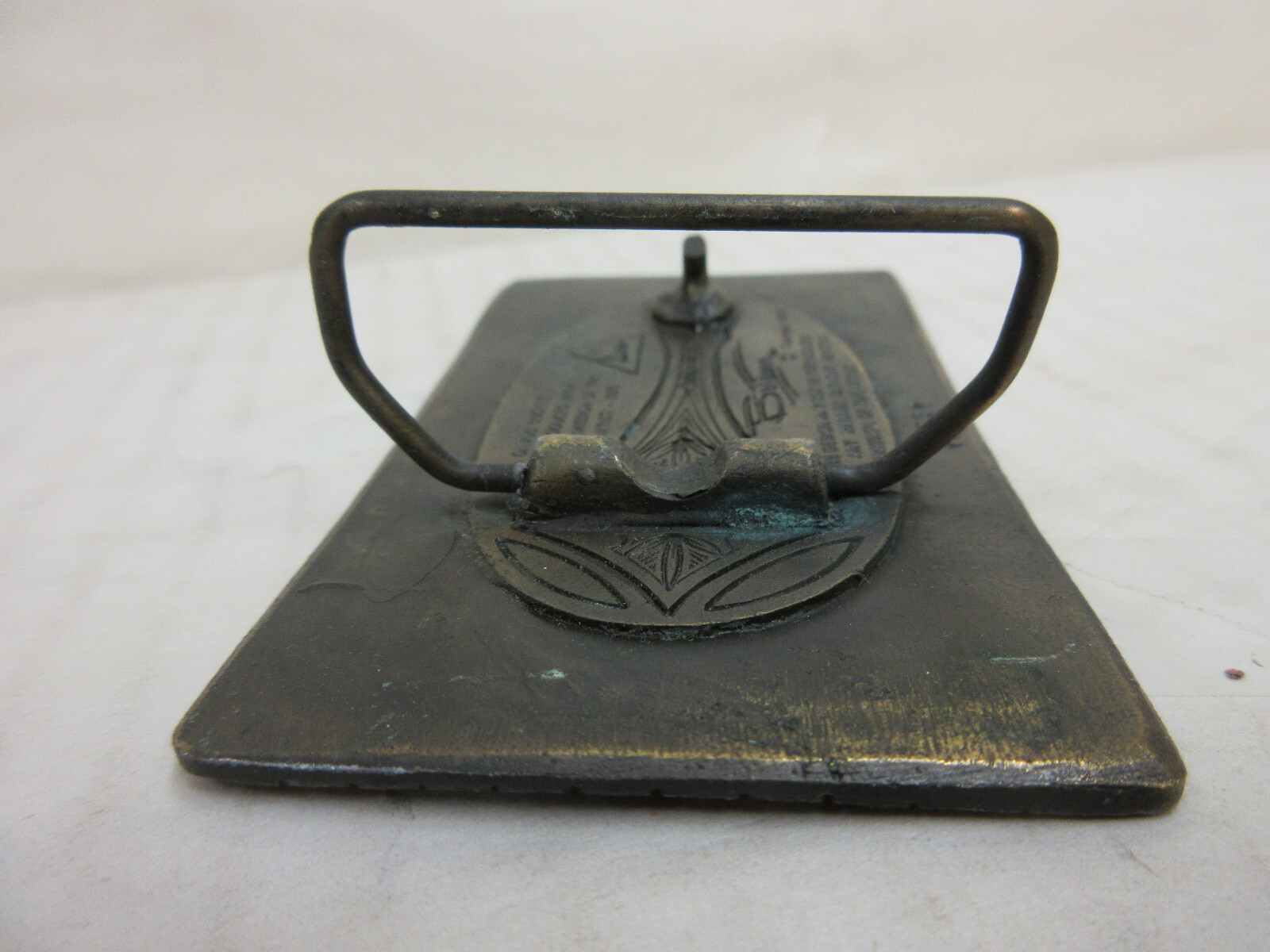 1970s Davos Pennsylvania Railroad Locomotive & Train Brass Fashion Belt Buckle