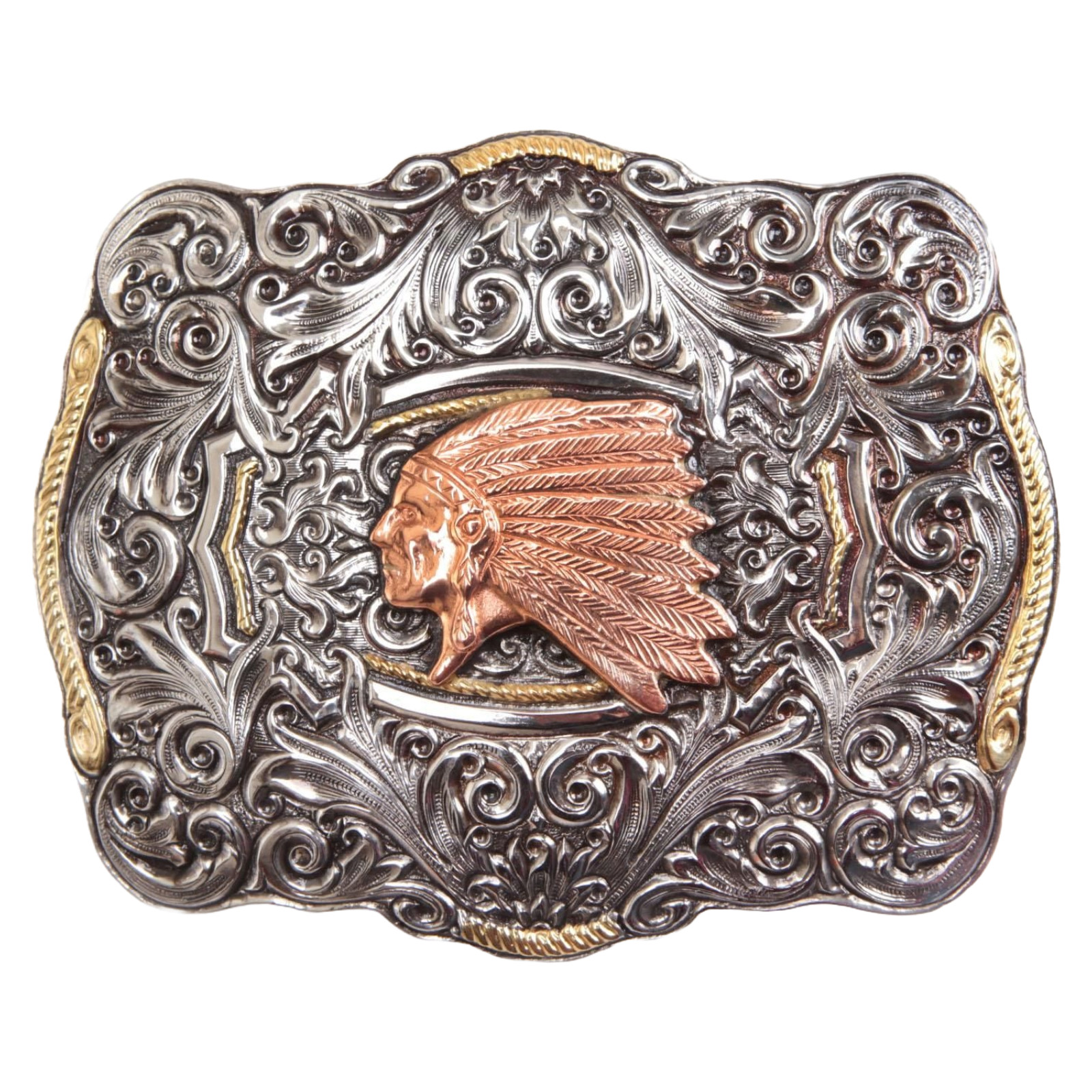 Crumrine Indian Head Boxed Buckle C10152