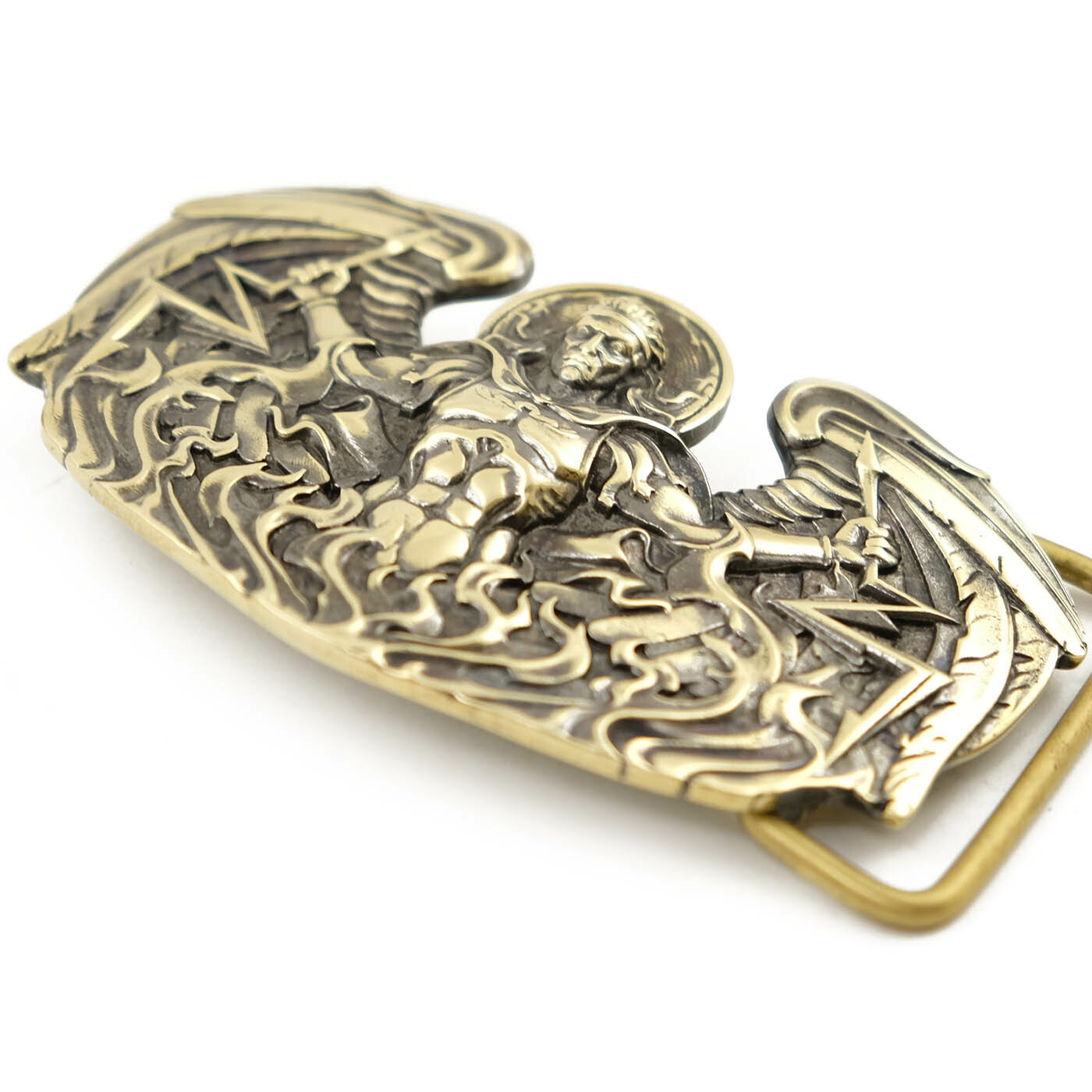 Archangel Uriel belt buckle, Saint Uriel Auriel Christian accessory St.Archangel