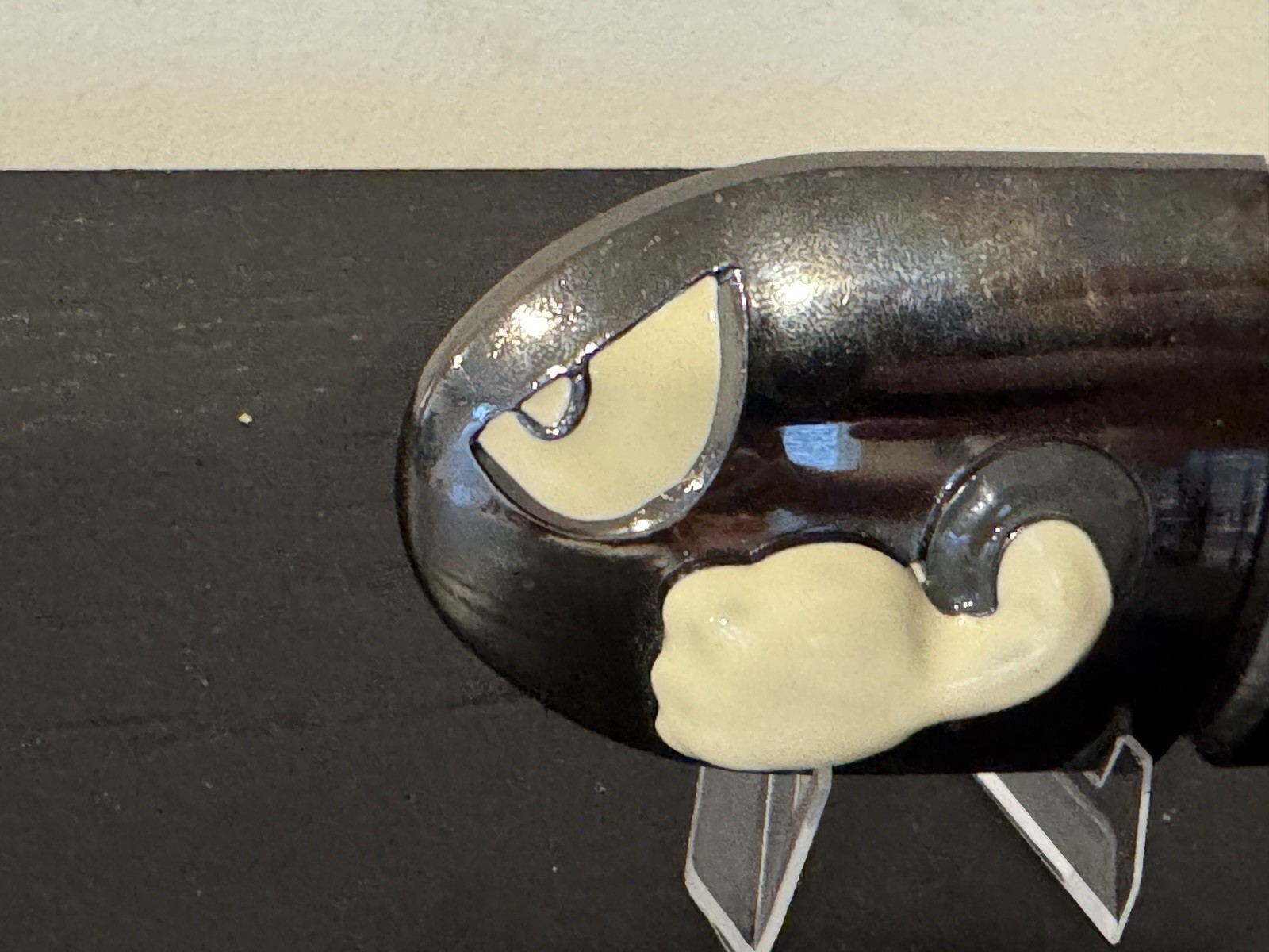 Nintendo Super Mario Bros 3.5” Chrome Metal Bullet Bill Belt Buckle Scratches