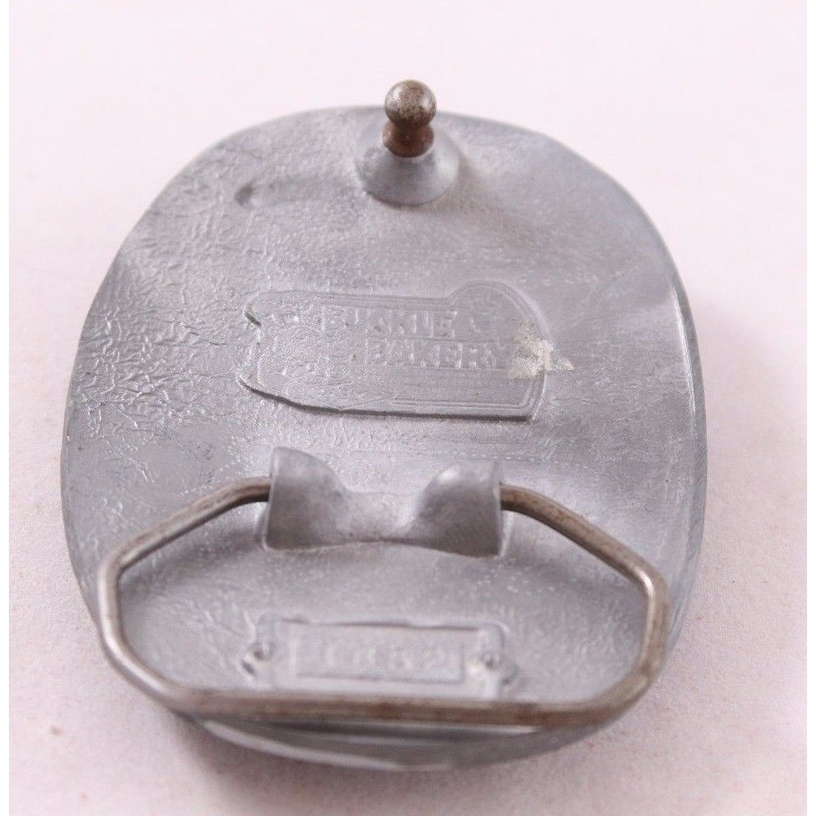 Buckle Bakery These Colors Don&rsquo;t Run American Flag Belt Buckle Vintage 1852 Oval