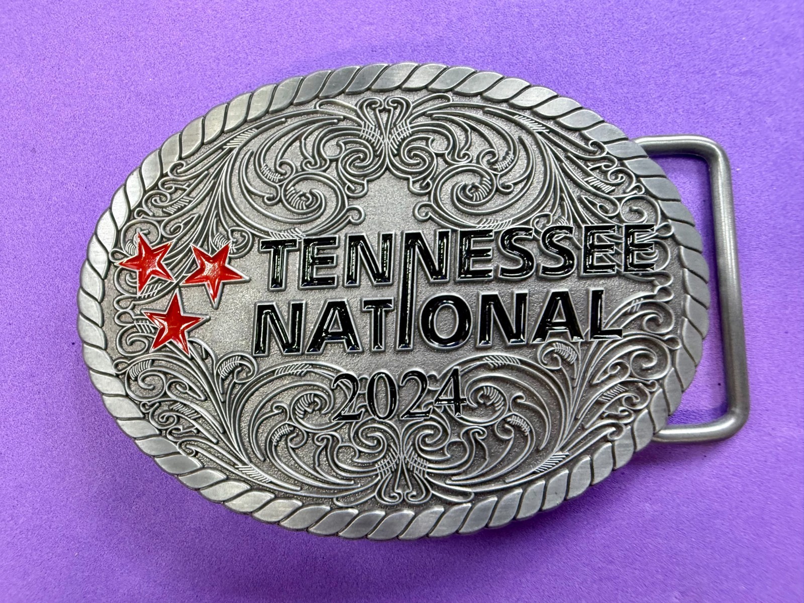 Tennessee National 2024 4th Place U21 Women&rsquo;s Enduro Trophy Award Belt Buckle