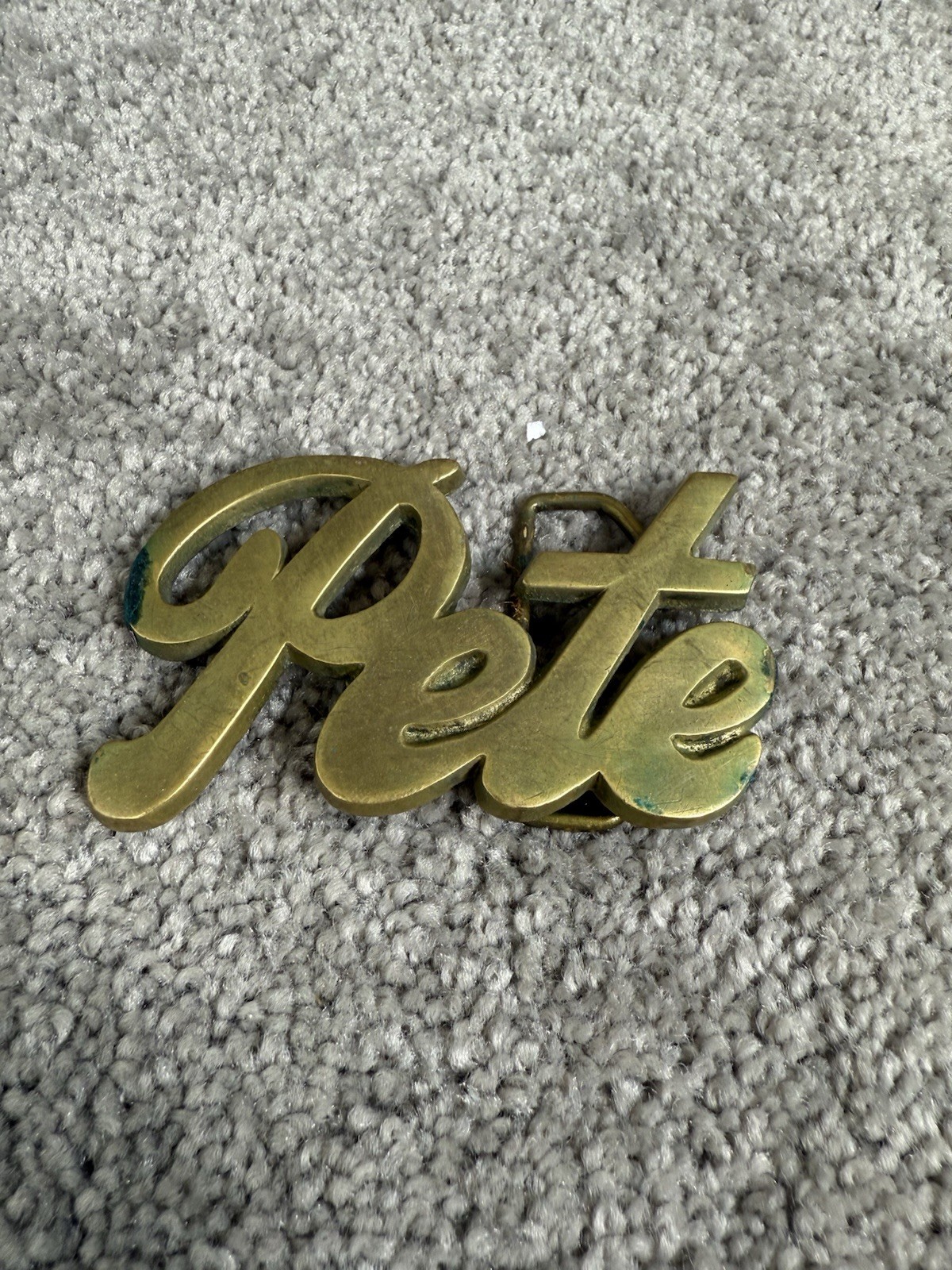 Pete 4061 Solid Brass Taiwan Belt Buckle Approx 3.375 In x 2 In for 1.75 Width