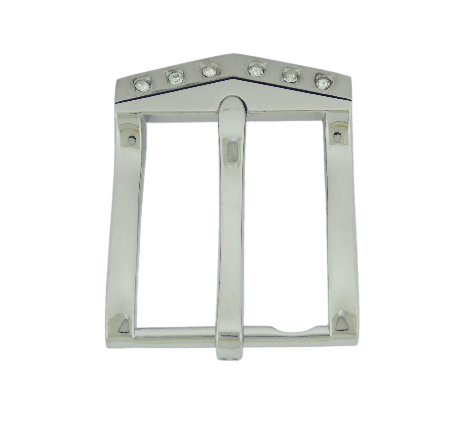 Pin Belt Buckles for Men&rsquo;s Fits 1.25″ inch 32 mm Jeans Belt Silver Blinged Style
