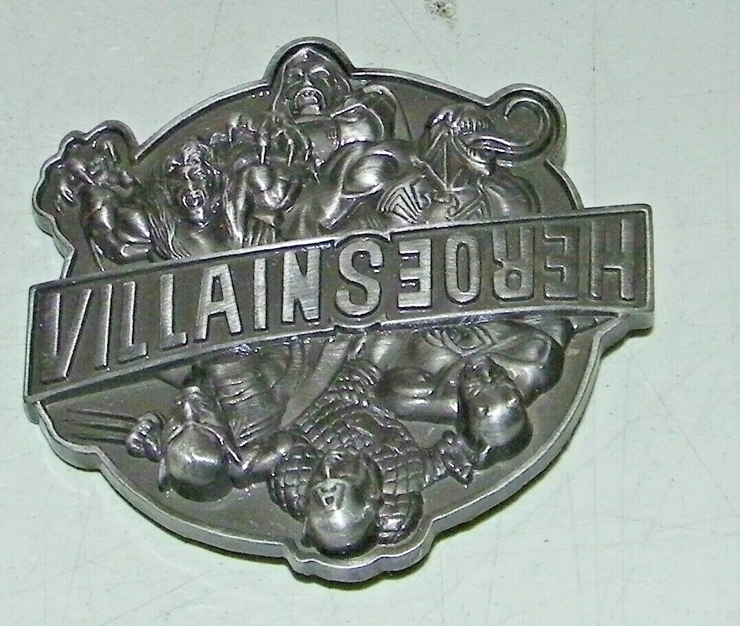 2009 MARVEL Comic HEROES VS VILLAINS Brass BELT BUCKLE Nickel Silver Color E.C.