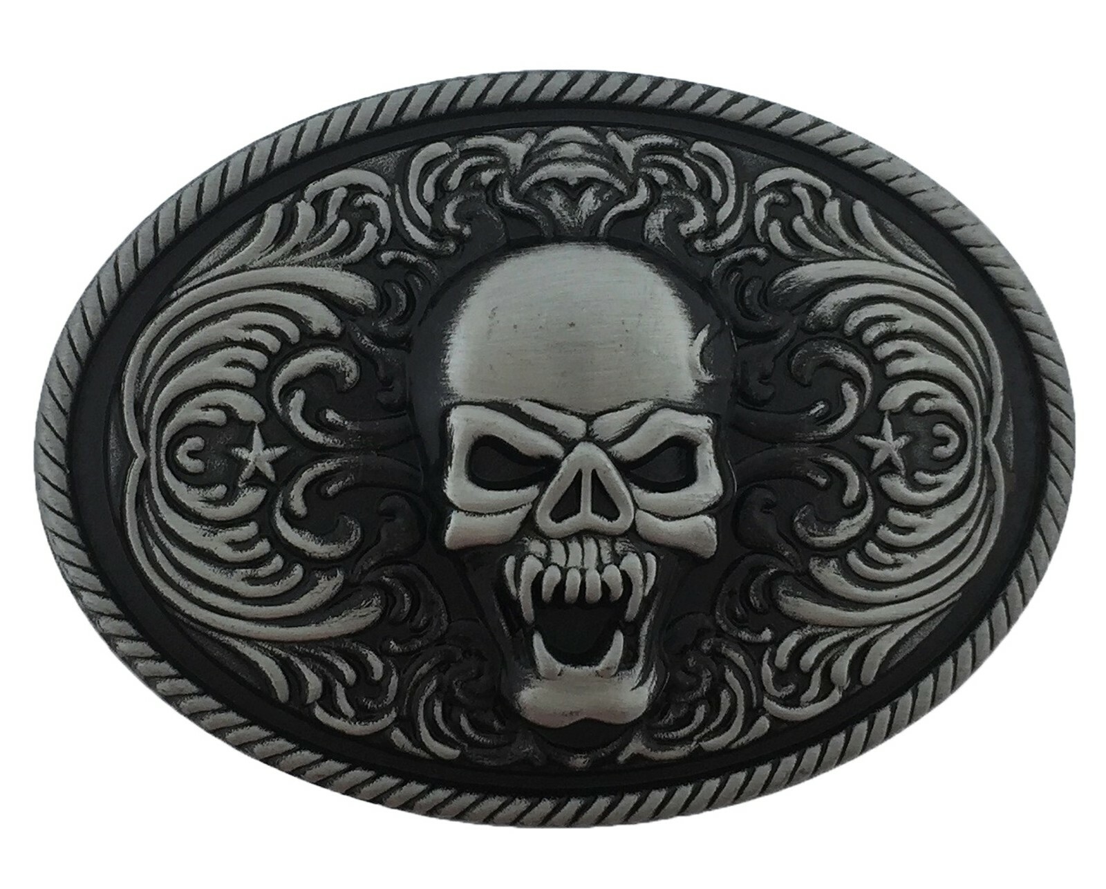 New Men Women Halloween Party Costume Skull Pirate Skeleton Xbones Belt Buckles