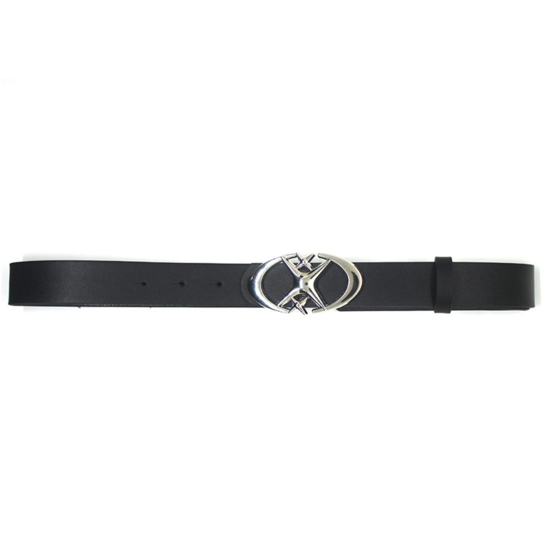 Buckle Belt Gothic Cross Metal Buckle Belt Punk Moon Star Design for Men Women