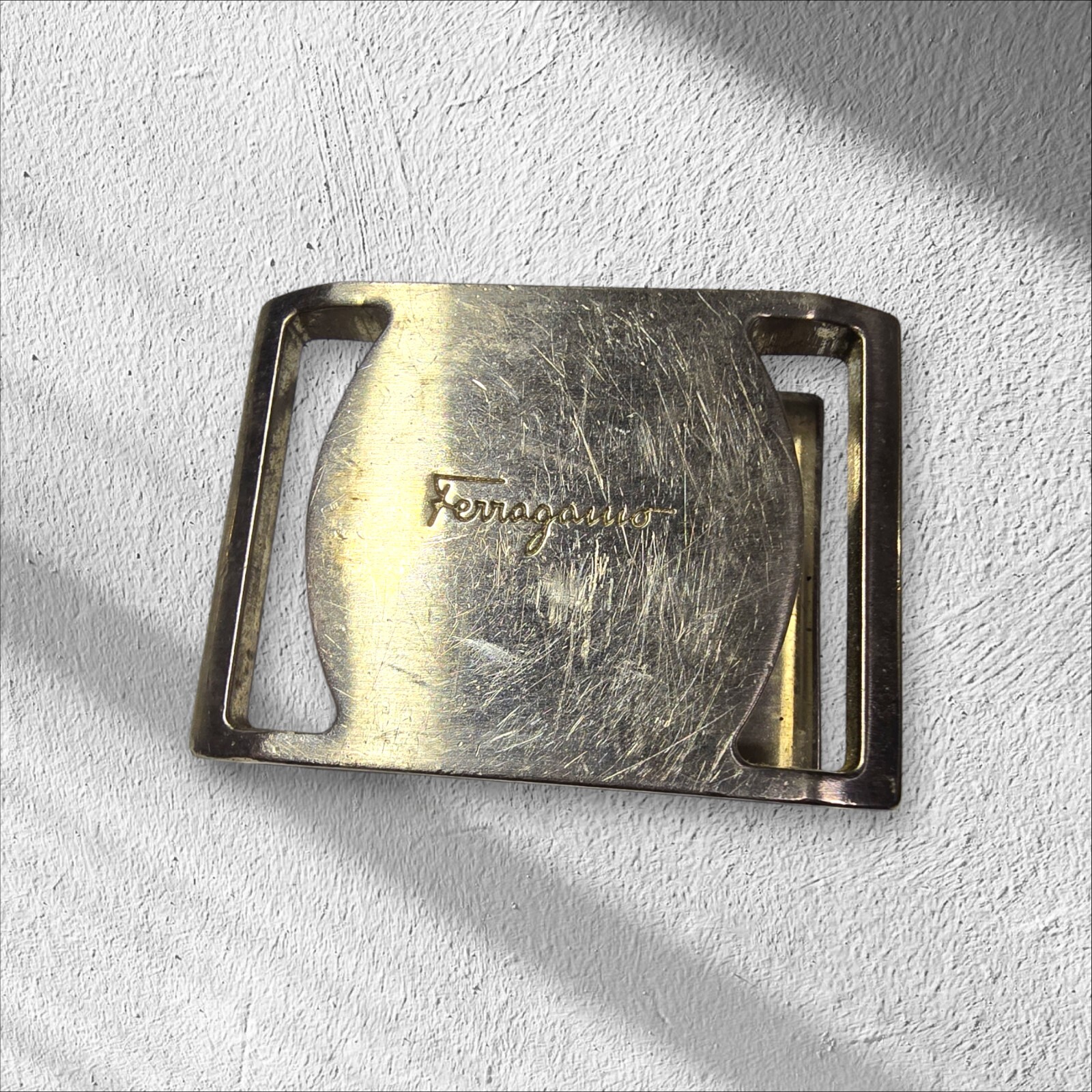 BELT BUCKLES LOT OF 3 VERSACE, FERRAGAMO, AND LACOSTE ITALY