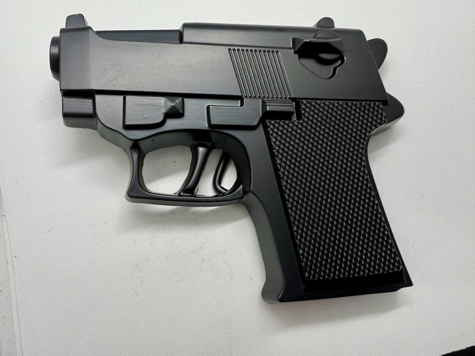 Gun Handgun Pistol Figural Cutout Novelty Mag Cosplay Black 5&Prime; Belt Buckle