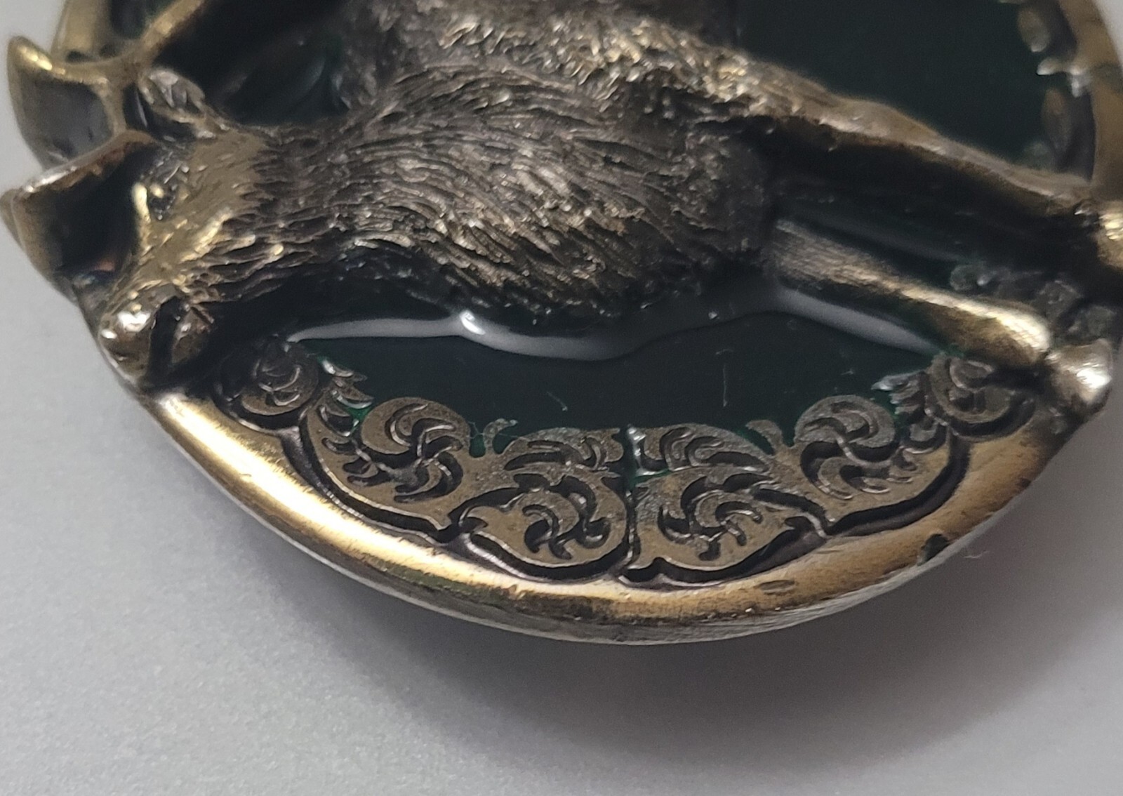 AMERICAN WILD LIFE STAG-DEER BELT BUCKLE. Copyright 1981.Serial number 510. USA