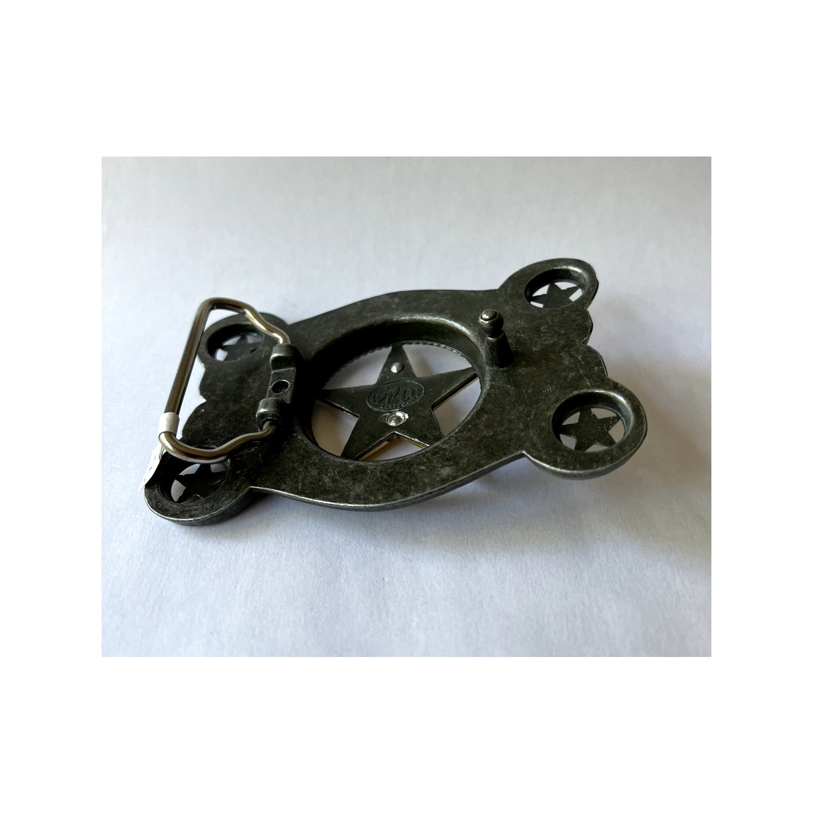 Silver Bronze Star Western Country Belt Buckle Unisex