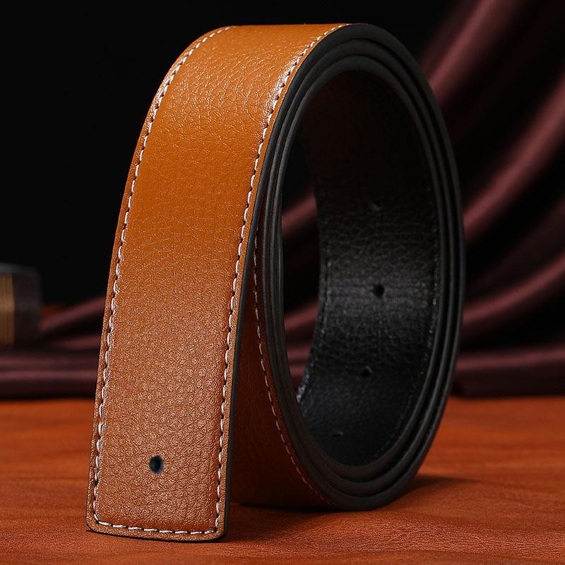 Luxury 38mm Replacement Belt Genuine Leather Mens Reversible Strap for H Buckle✨