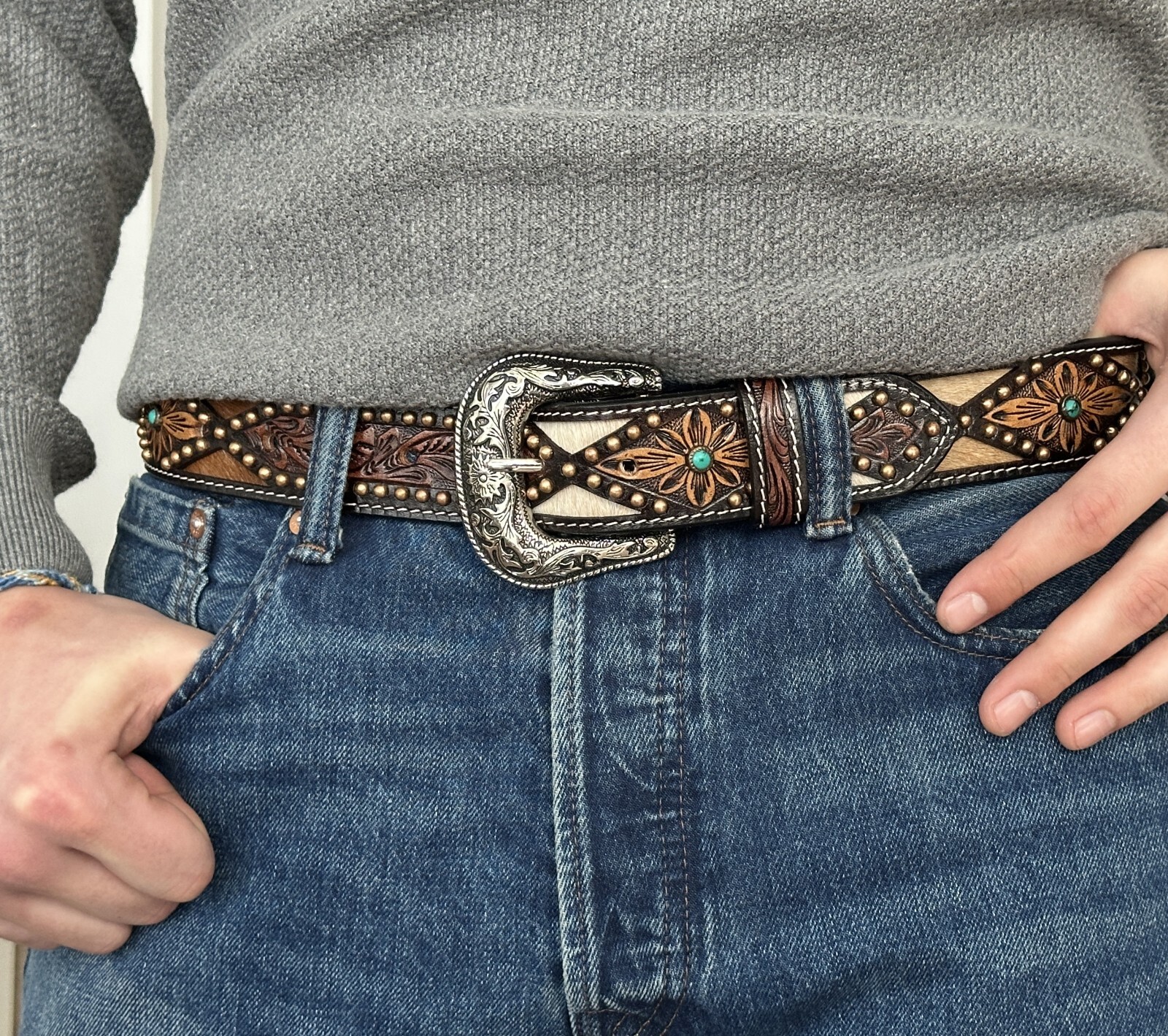Western Belt Buckle for 1.5” Straps Cowboy Rodeo Style Texas Western Vaquero