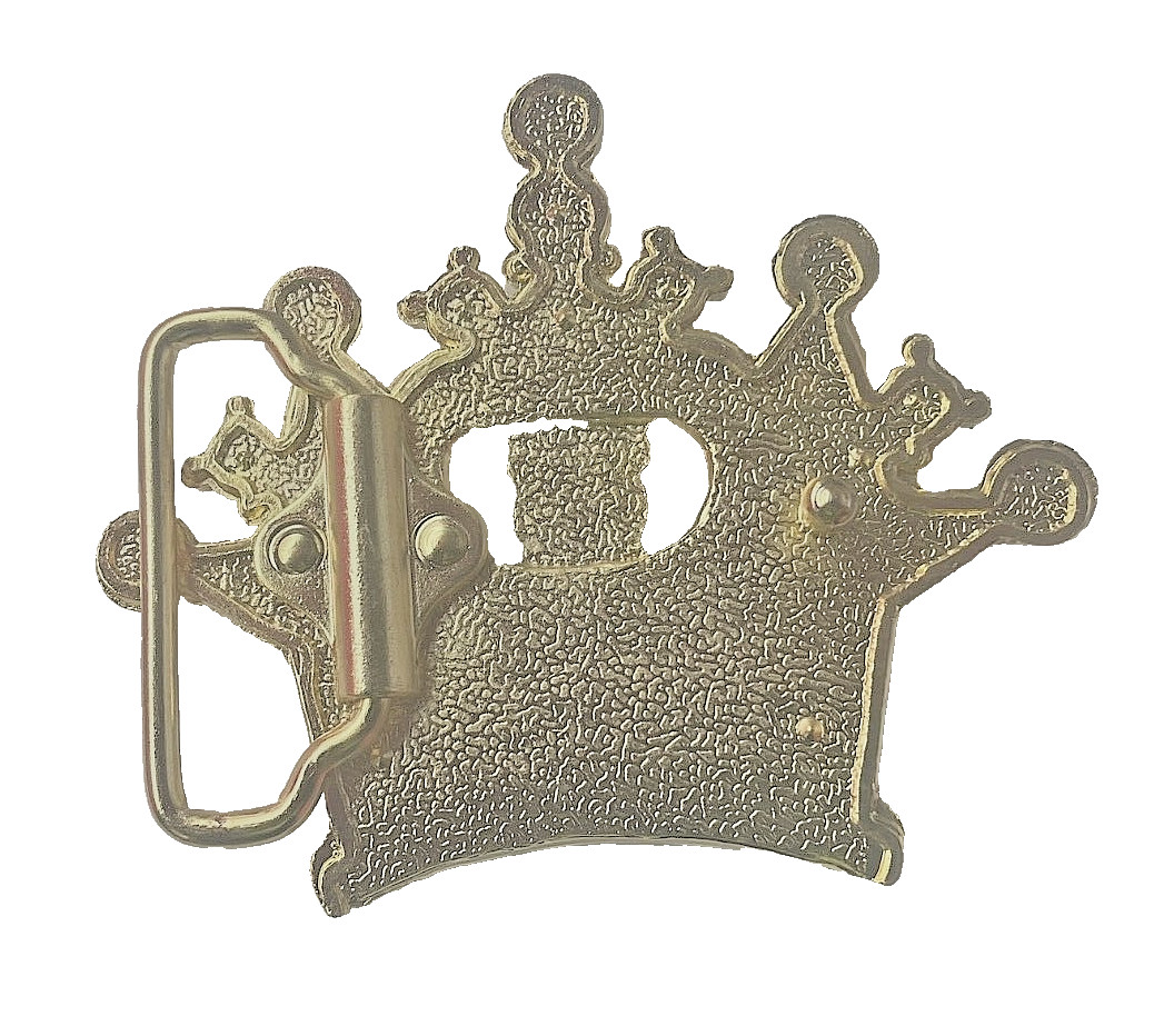 Papa Crown Belt Buckle New Men Women Fashion Bling Style Gold Rare Western Rodeo