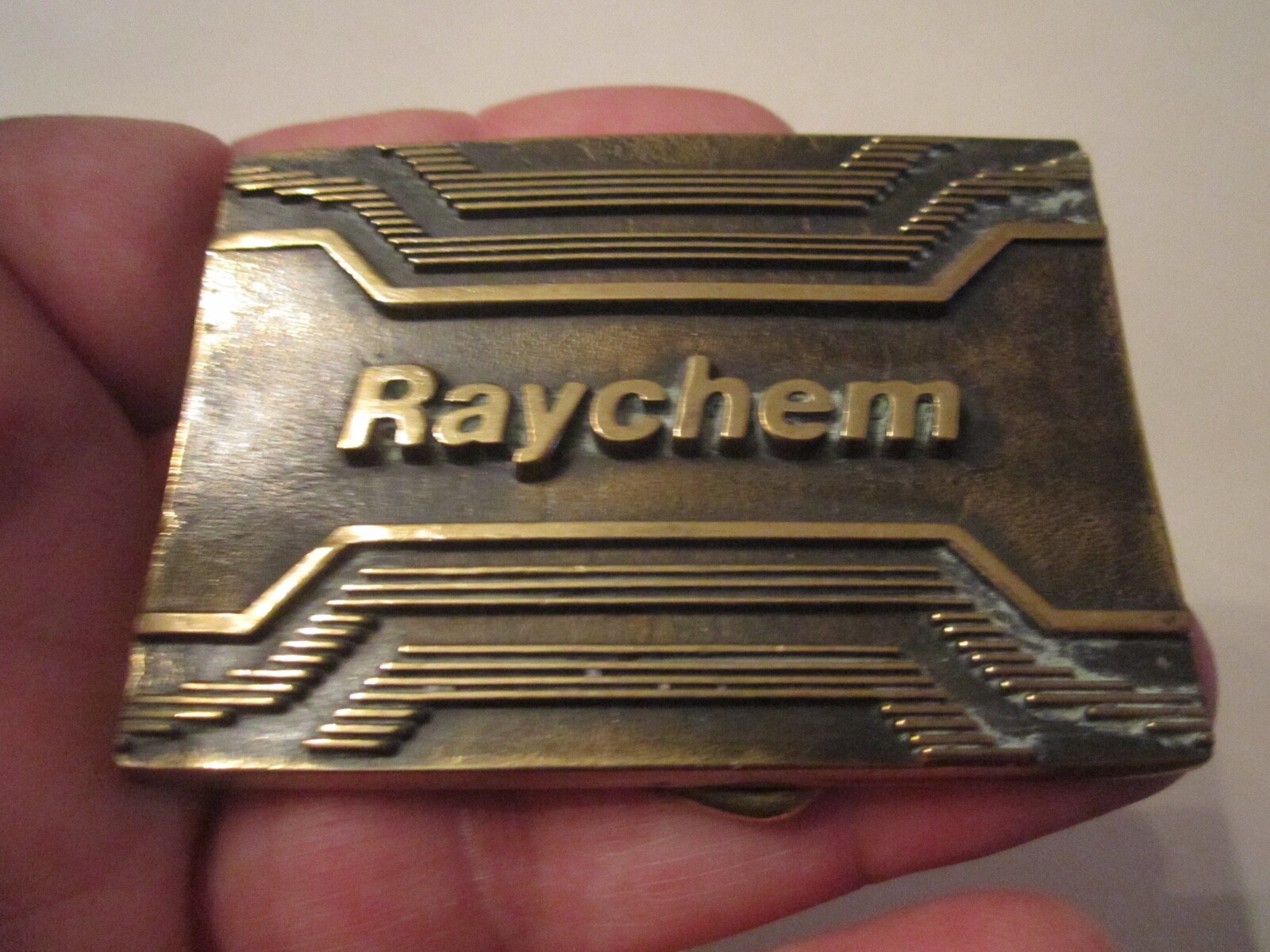 RAYCHEM BELT BUCKLE – BTS SOLID BRASS- GW7
