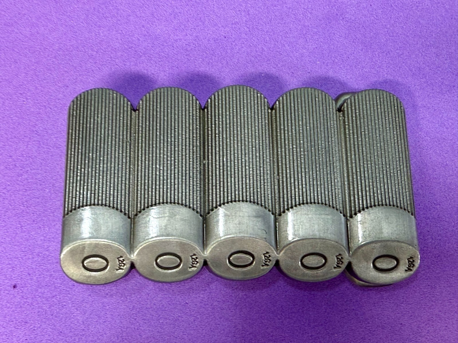 12 Gauge Five Shotgun Gun Riffle Bullet Shell Figural Buckle Rage Belt Buckle