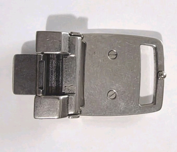 AUTHENTIC SALVATORE FERRAGAMO SILVER VARA BELT BUCKLE FOR 1.3&Prime; WIDE BELT STRAP