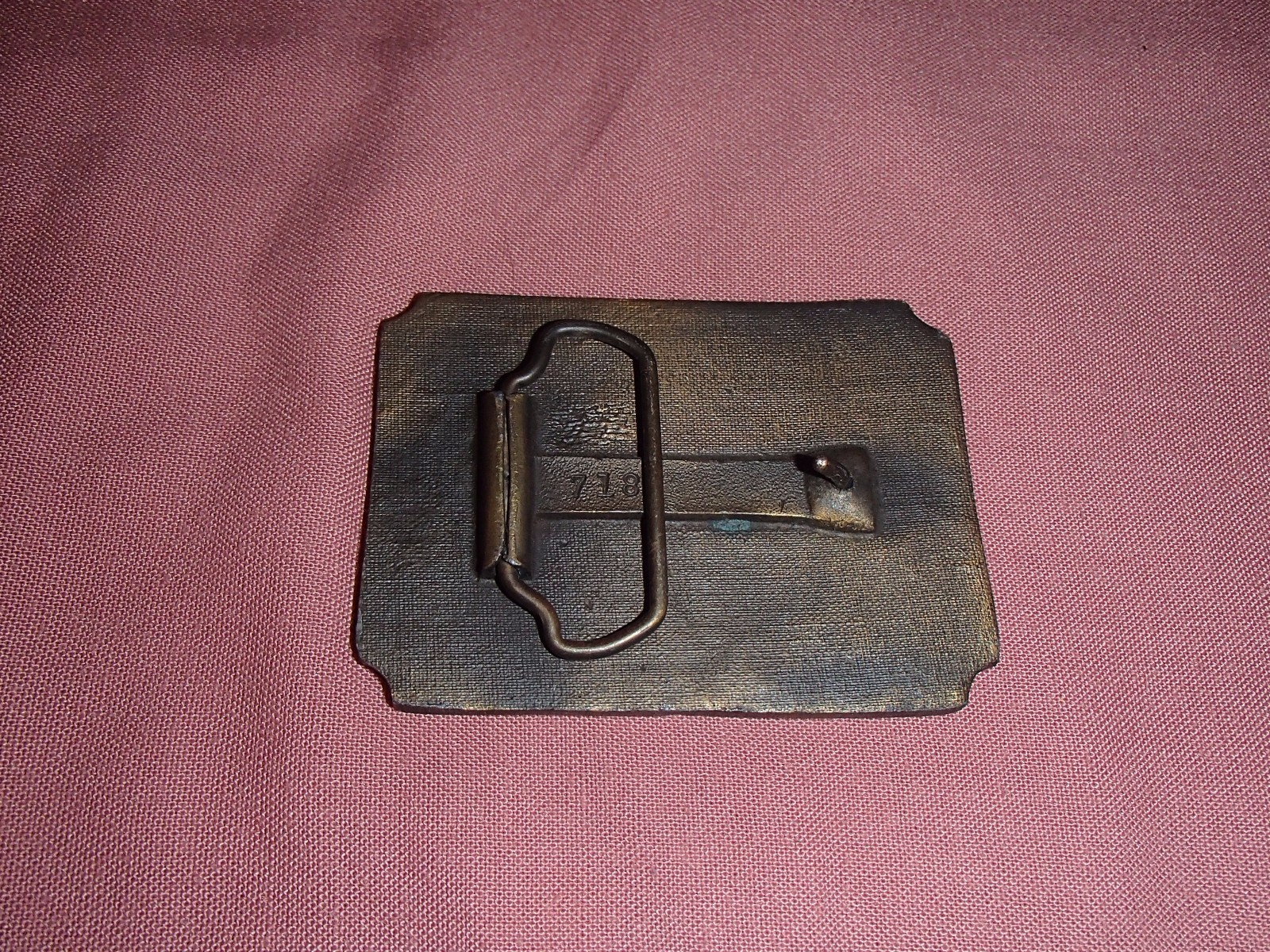 Belt Buckle Pioneer Cowboy Tall in the Saddle Brass Buckle Vintage