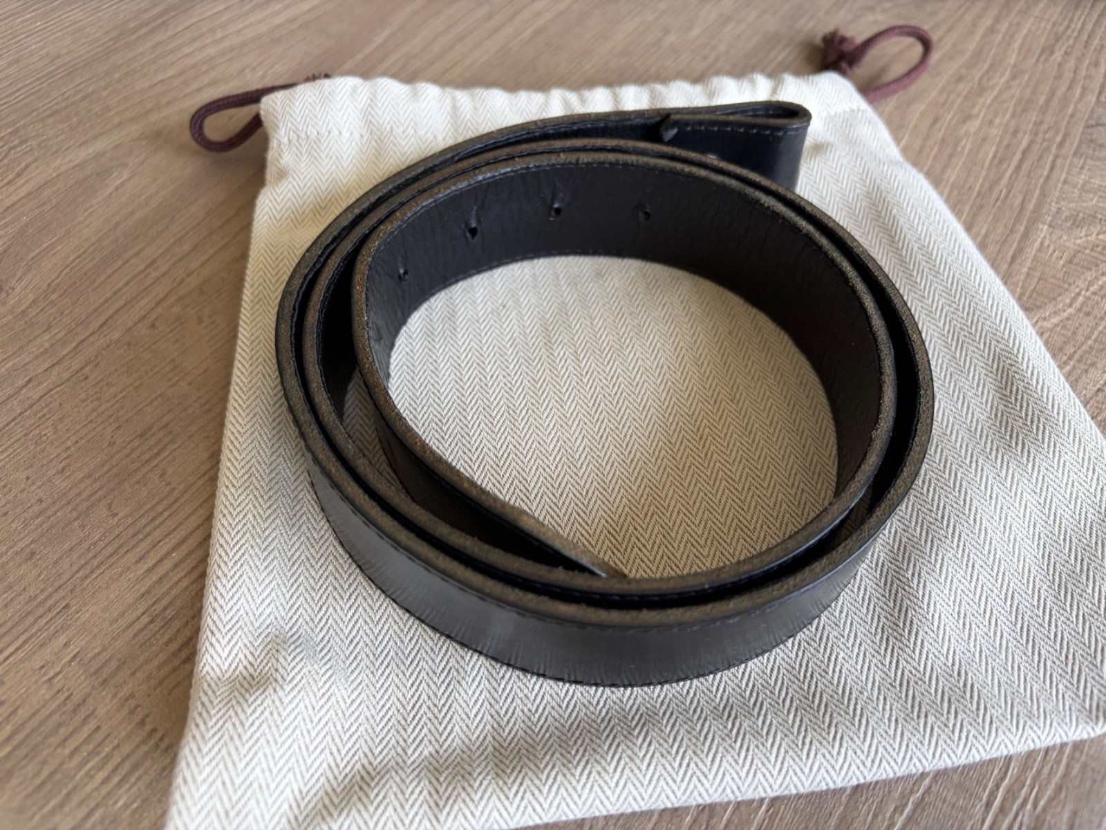 RARE! BWL BILL WALL LEATHER CUSTOM LEATHER BELT W/ STERLING SILVER CROSS SNAP