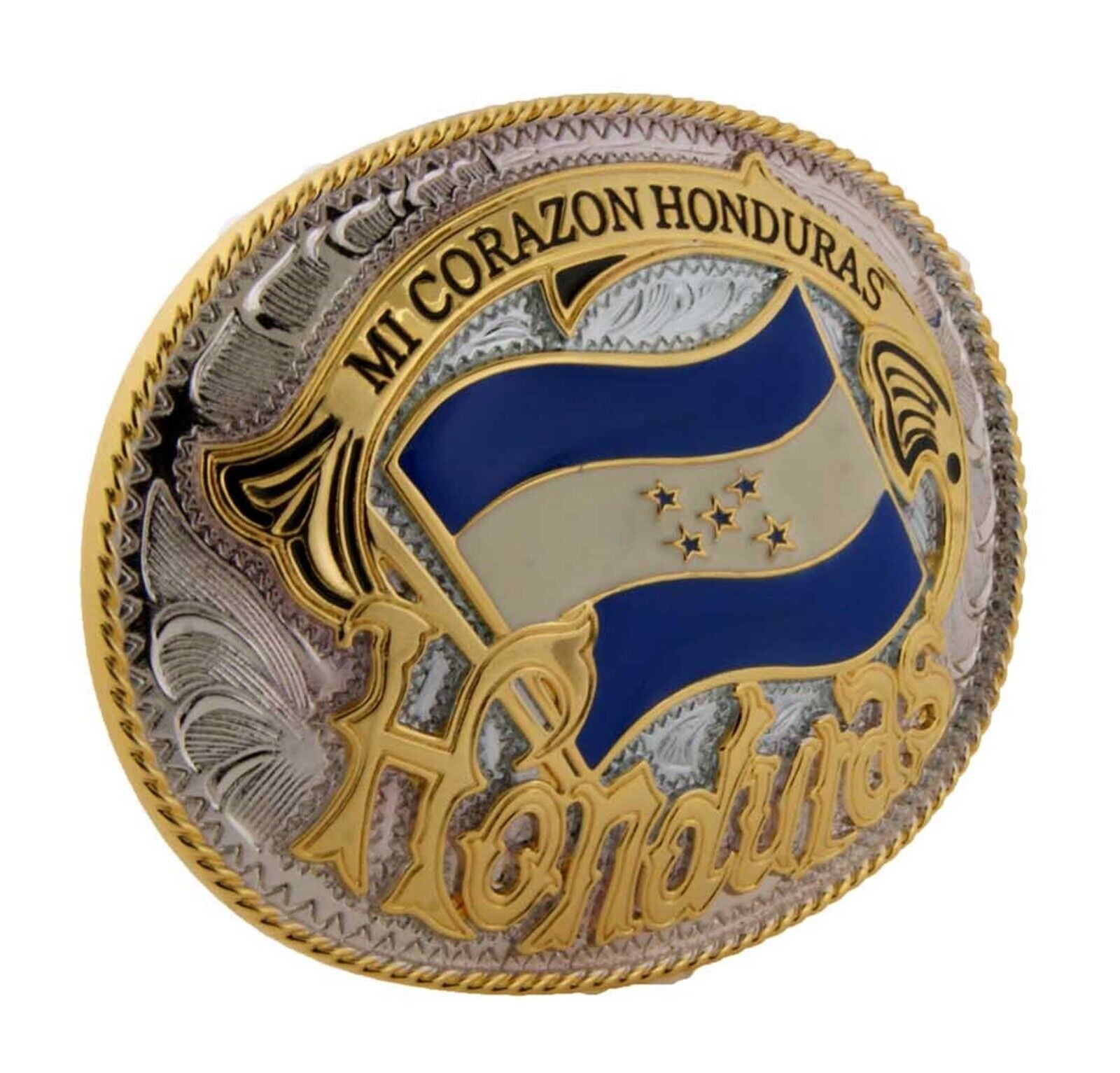 Honduras Flag Belt Buckle Catracha Catrachos Central New Men Women Western Rodeo