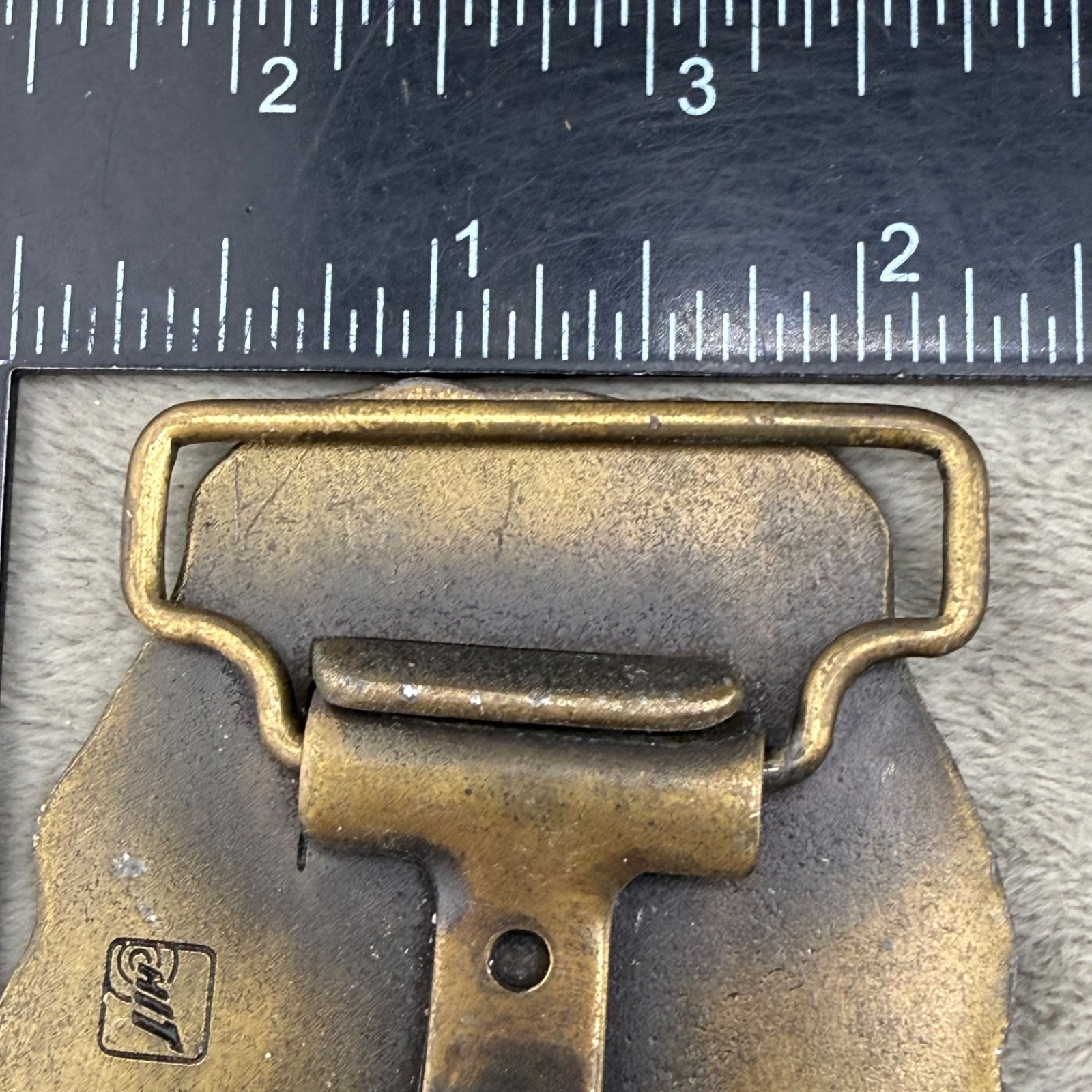 Vintage Hit Mid-State Roof Deck Co. Line USA Belt Buckle
