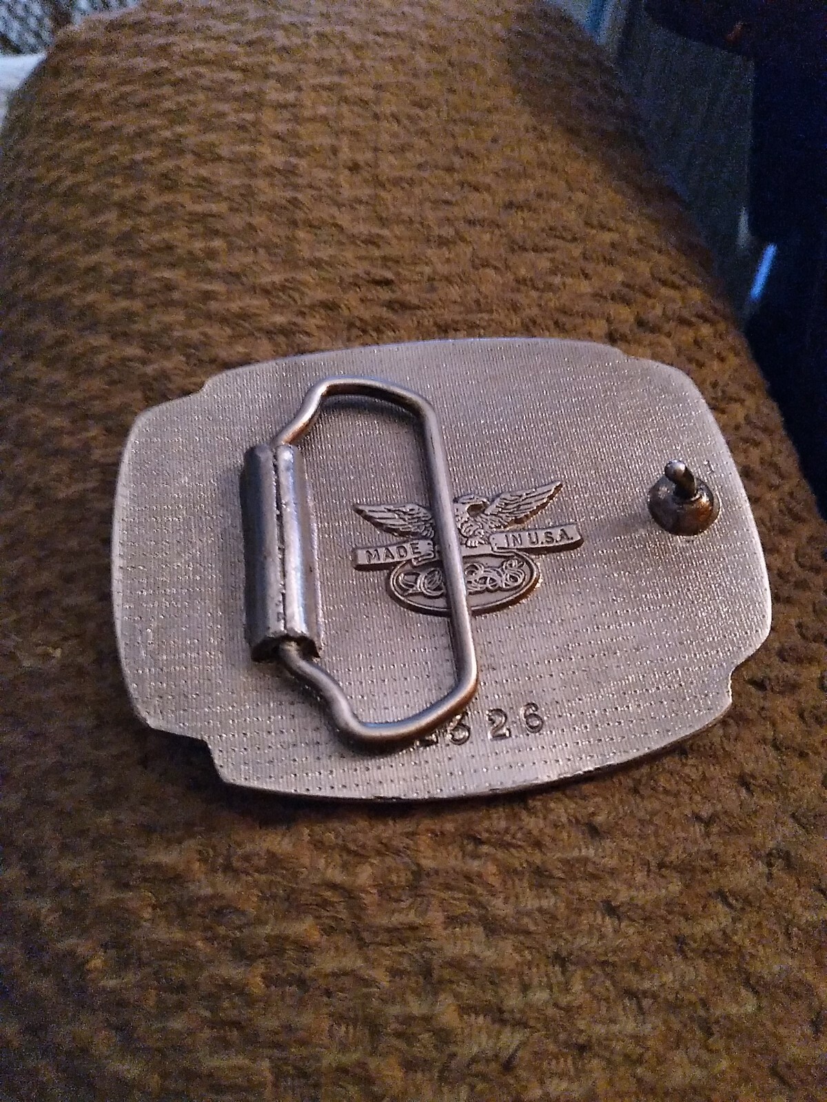 US Army Vietnam Veteran Belt Buckle Made In USA « We served our time in hell »