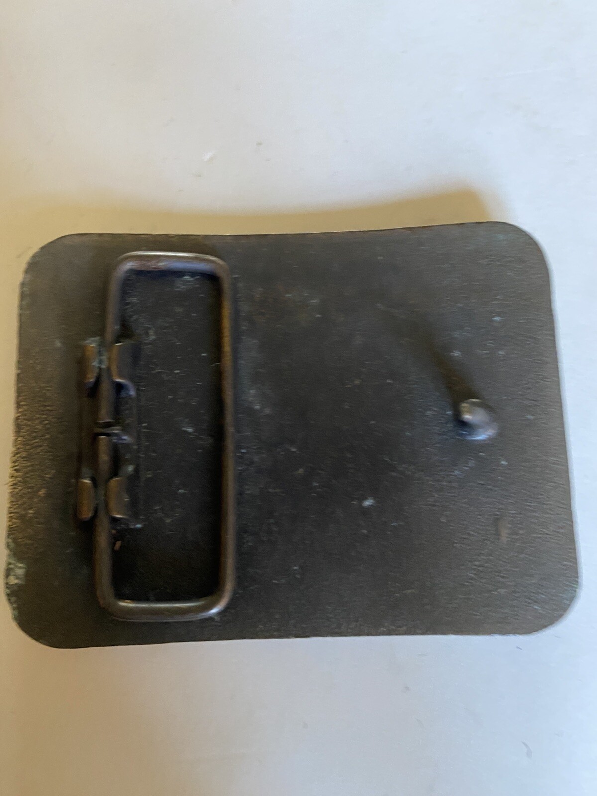 Belt Buckle Vintage Brass (I Dig Coal ) Unmarked
