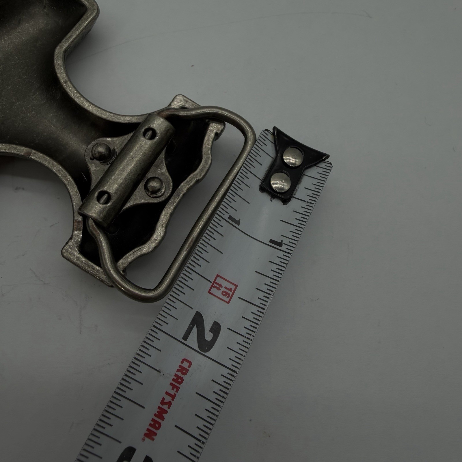 Thor&rsquo;s Hammer Belt Buckle Silver Tone Viking Metal